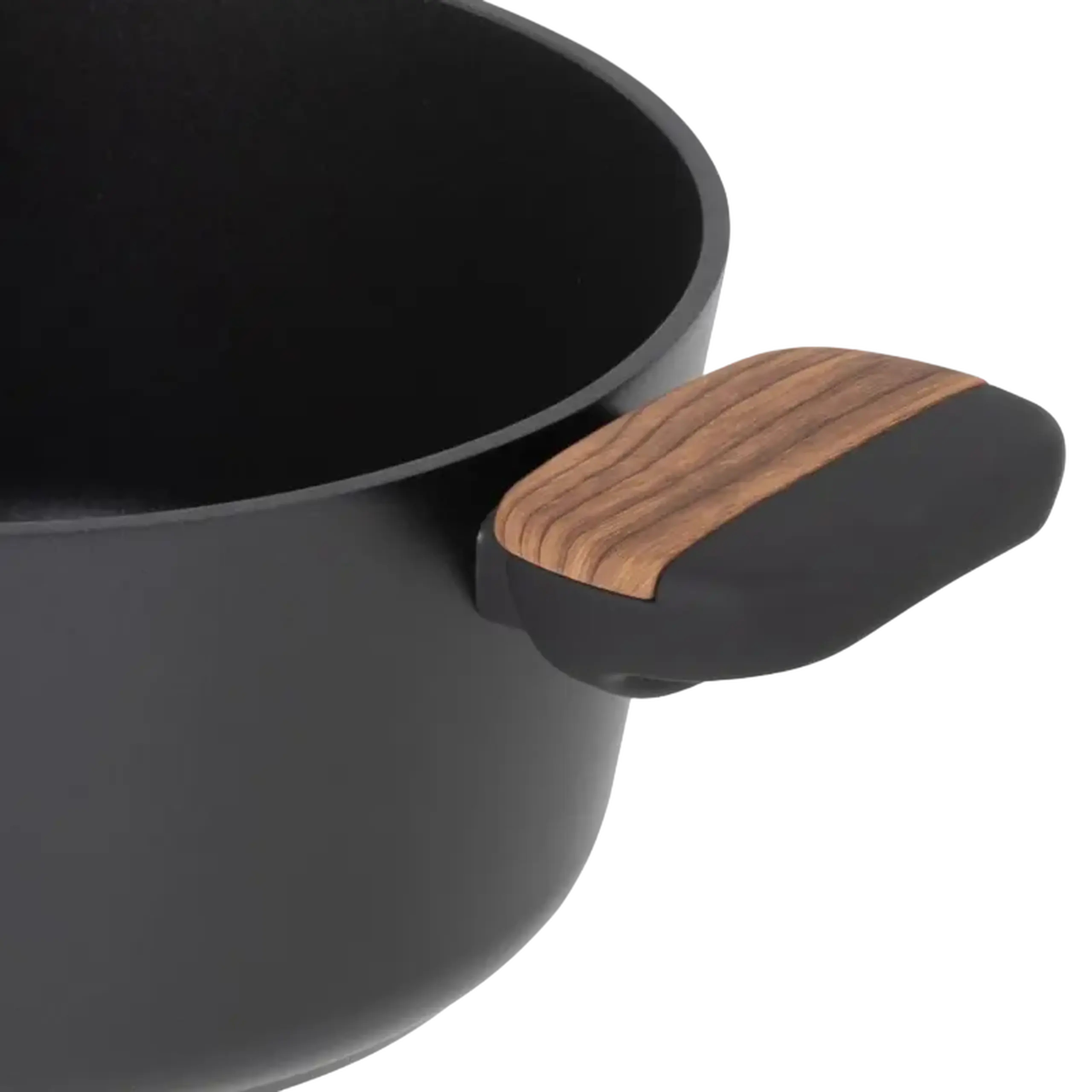 Cratiță RESTO 93187, 2.6L, 20cm, Negru, Maro