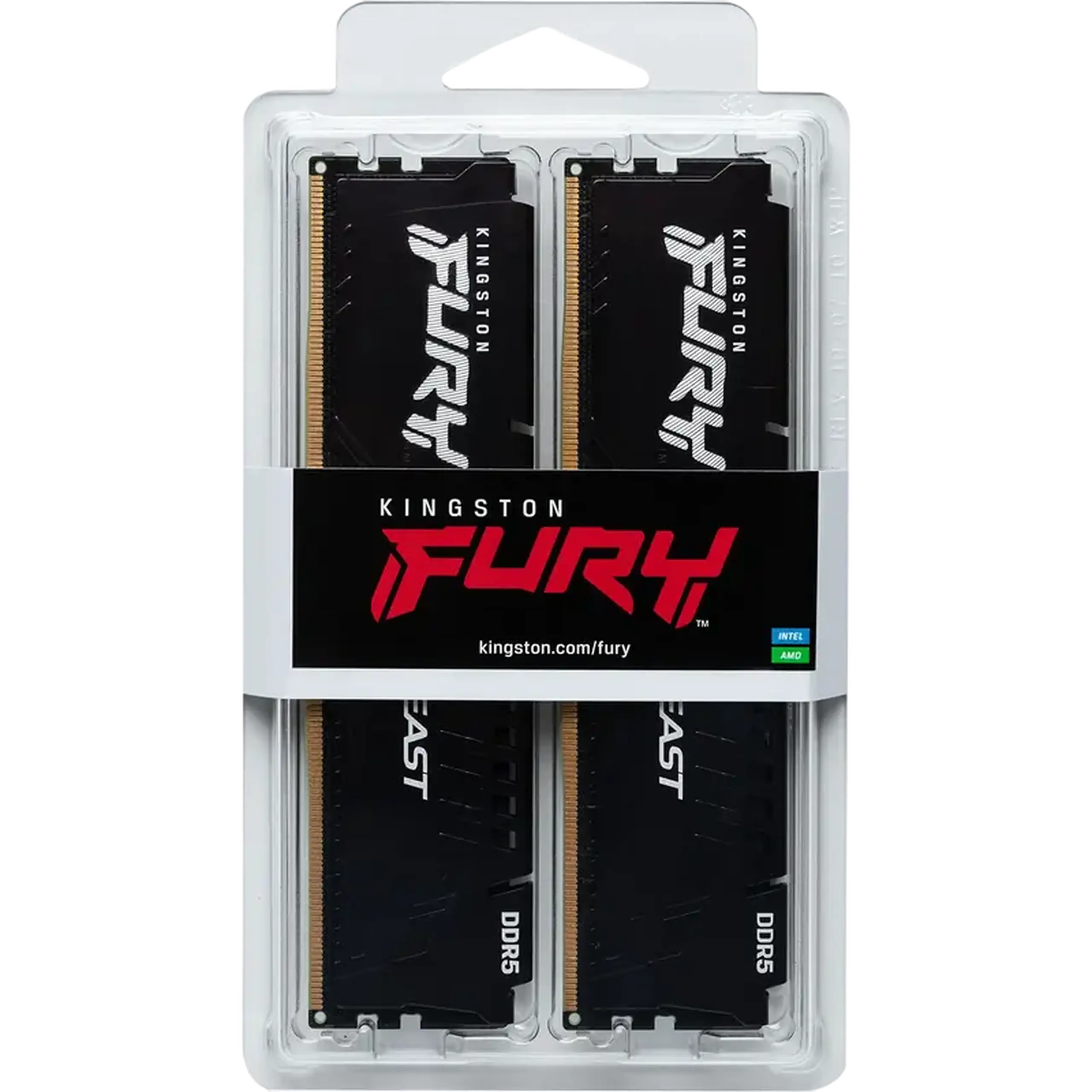 Memorie RAM Kingston FURY Beast, DDR5 SDRAM, 6000 MHz, 64GB, KF560C30BBEK2-64