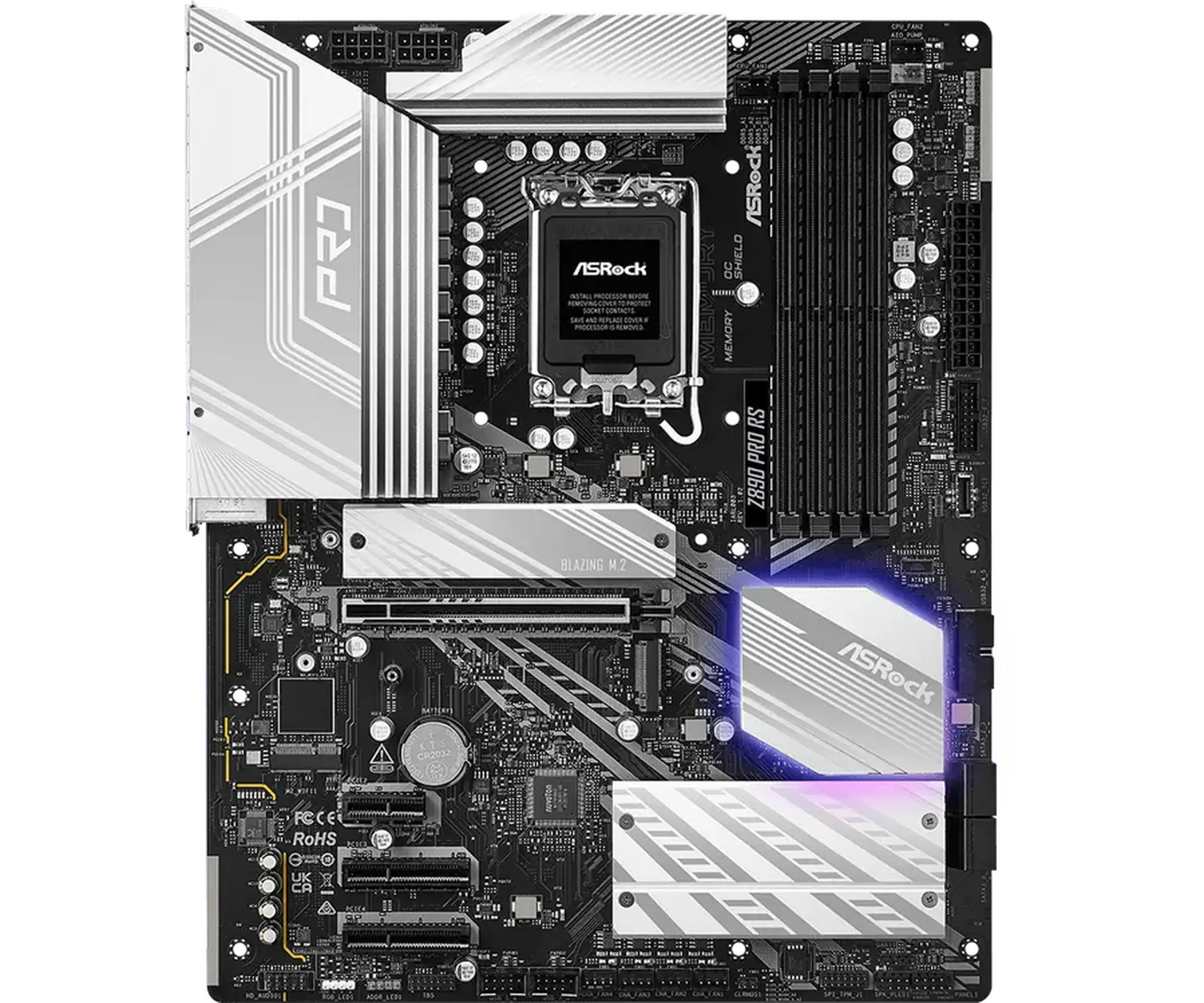 Placă de bază ASRock Z890 PRO RS, LGA1851, Intel Z890, ATX
