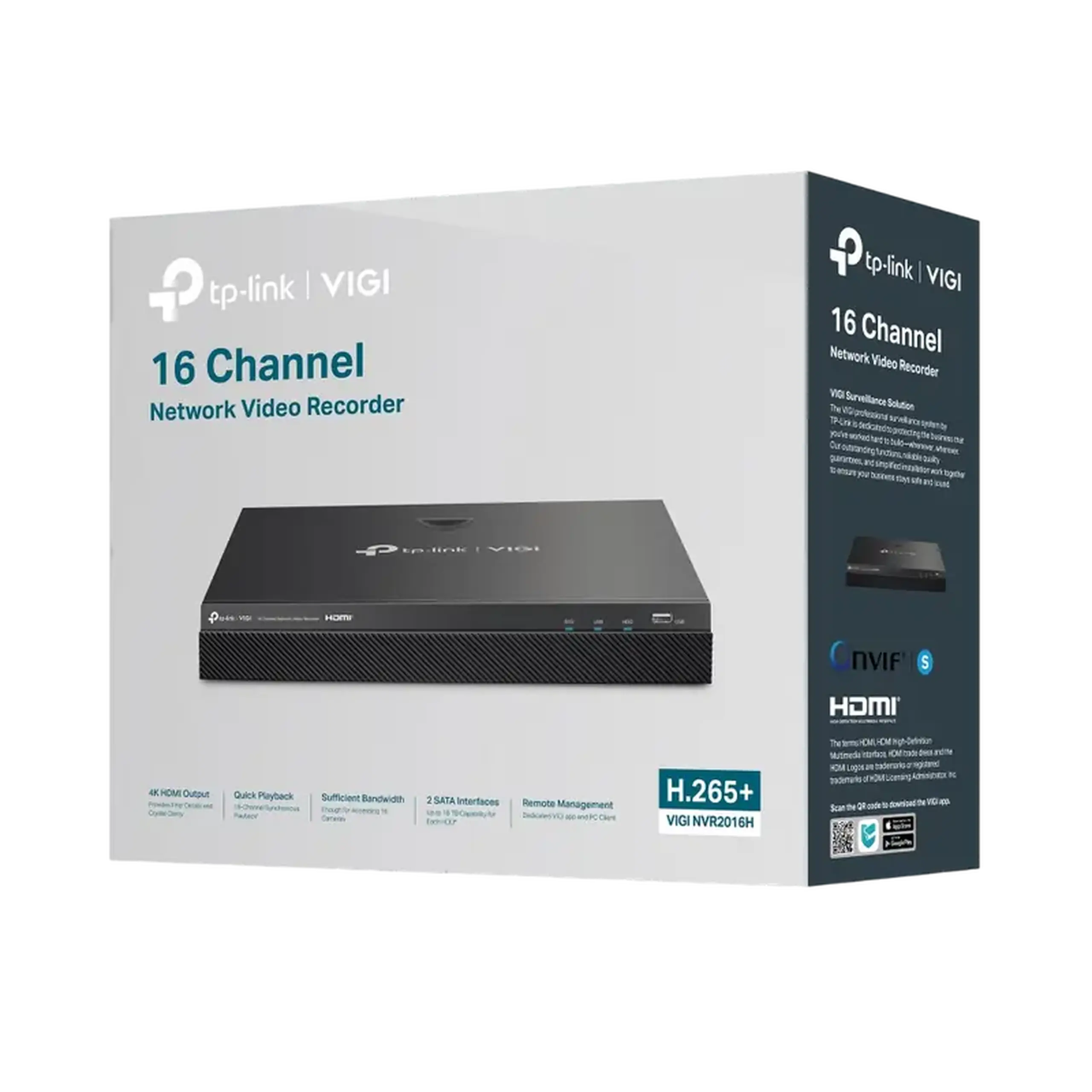 Înregistrator video TP-LINK NVR2016H, Negru