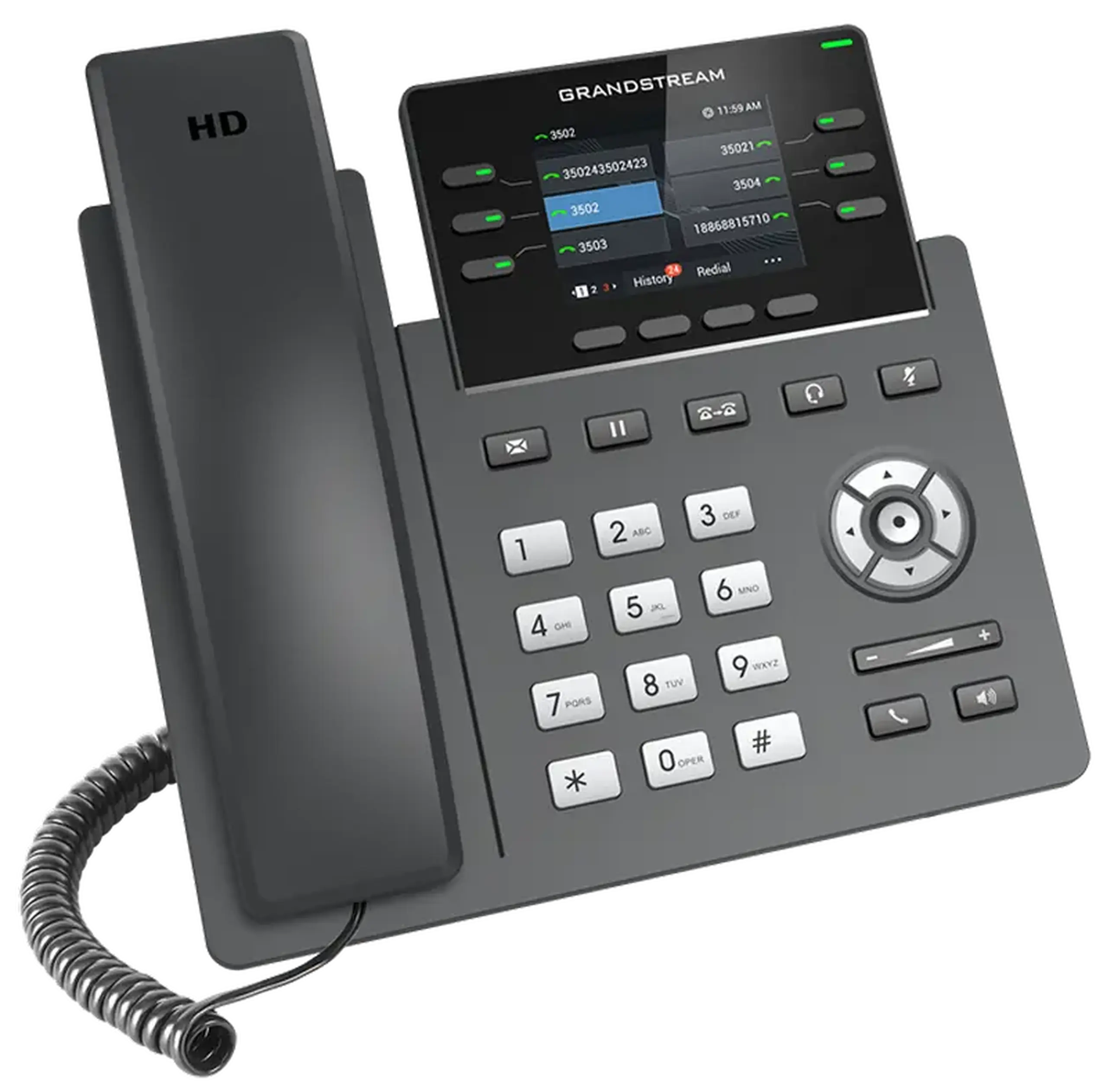Telefon IP Grandstream GRP2613, Negru