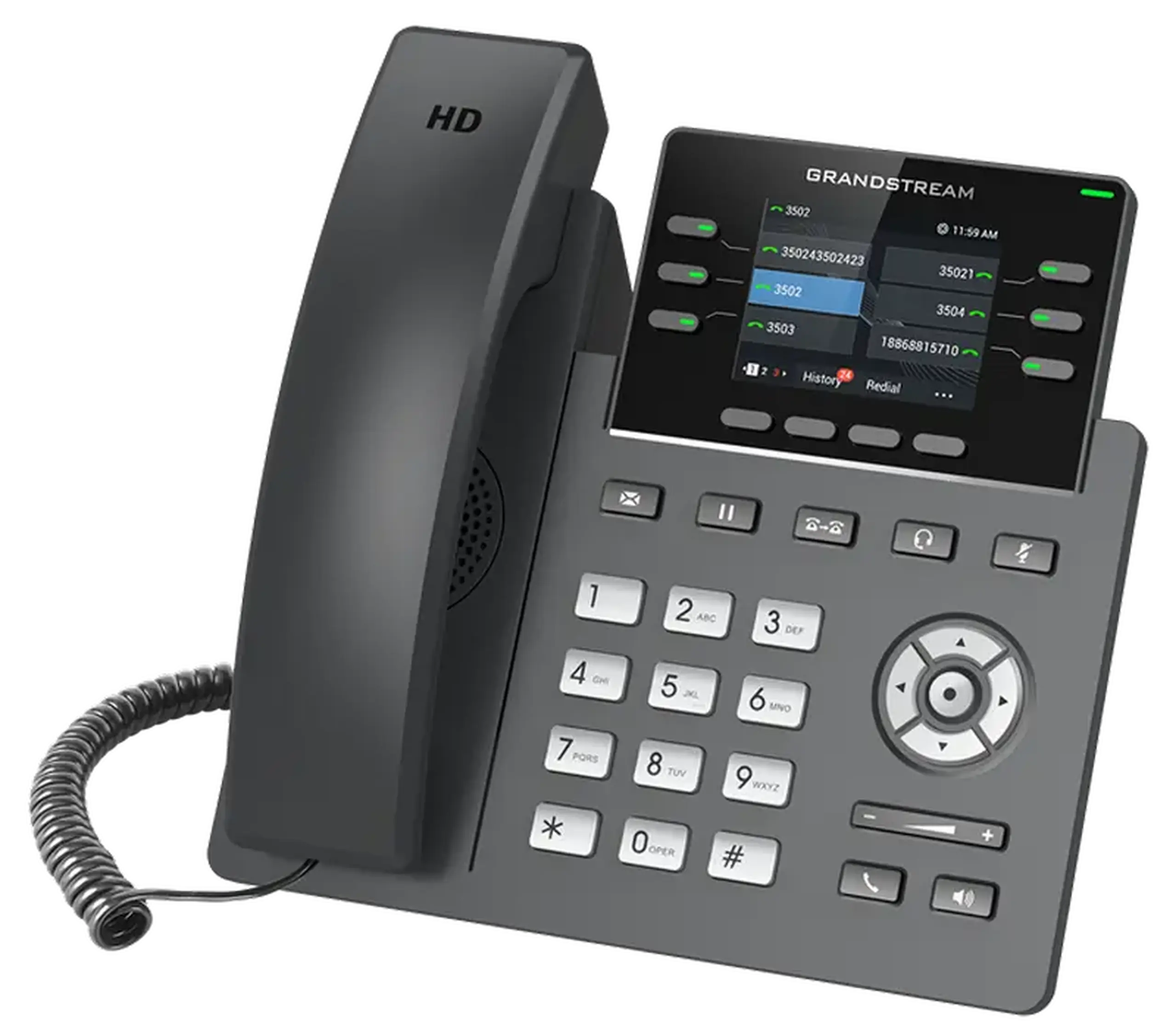 Telefon IP Grandstream GRP2613, Negru