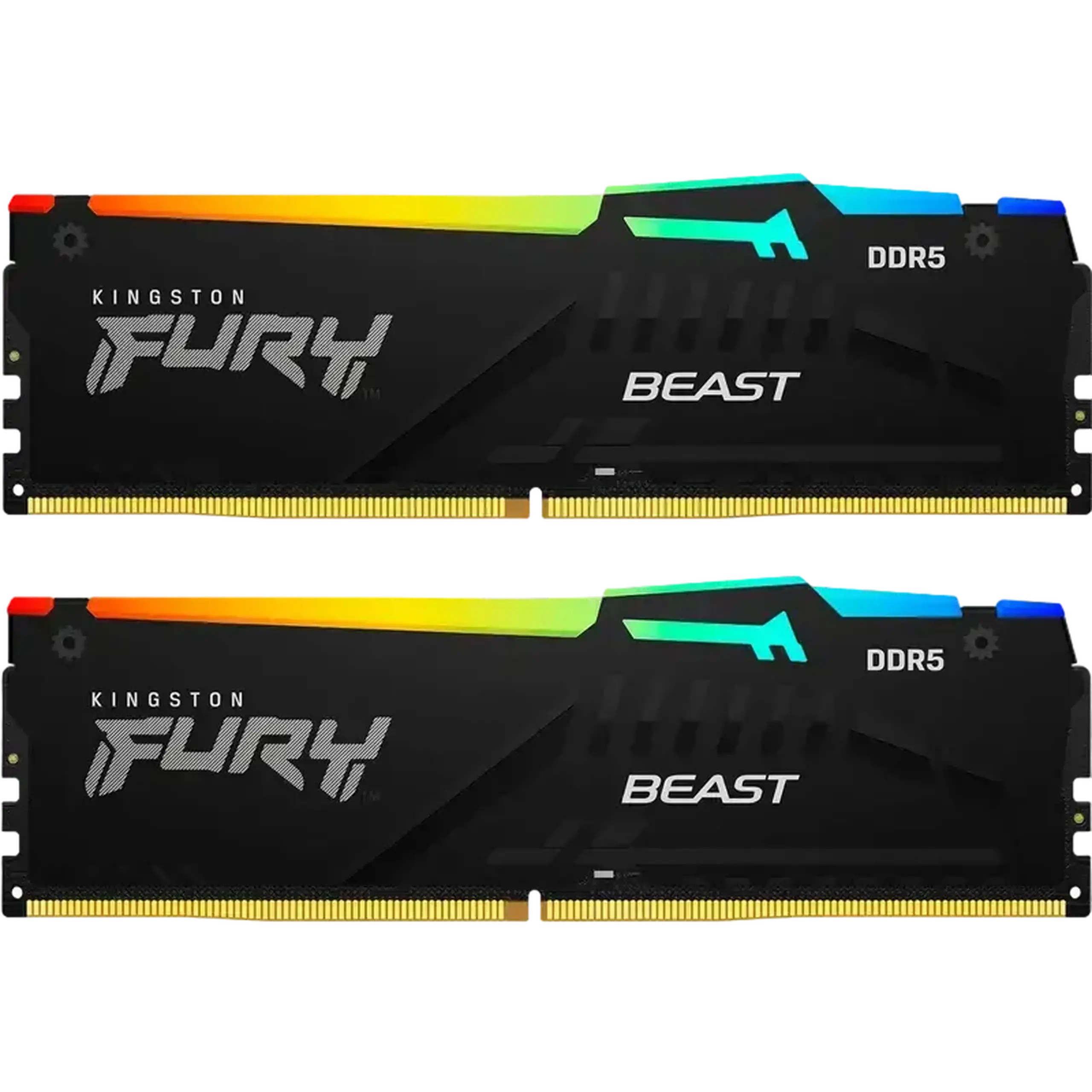 Memorie RAM Kingston FURY Beast RGB, DDR5 SDRAM, 5600 MHz, 128GB, KF556C36BBEAK2-128