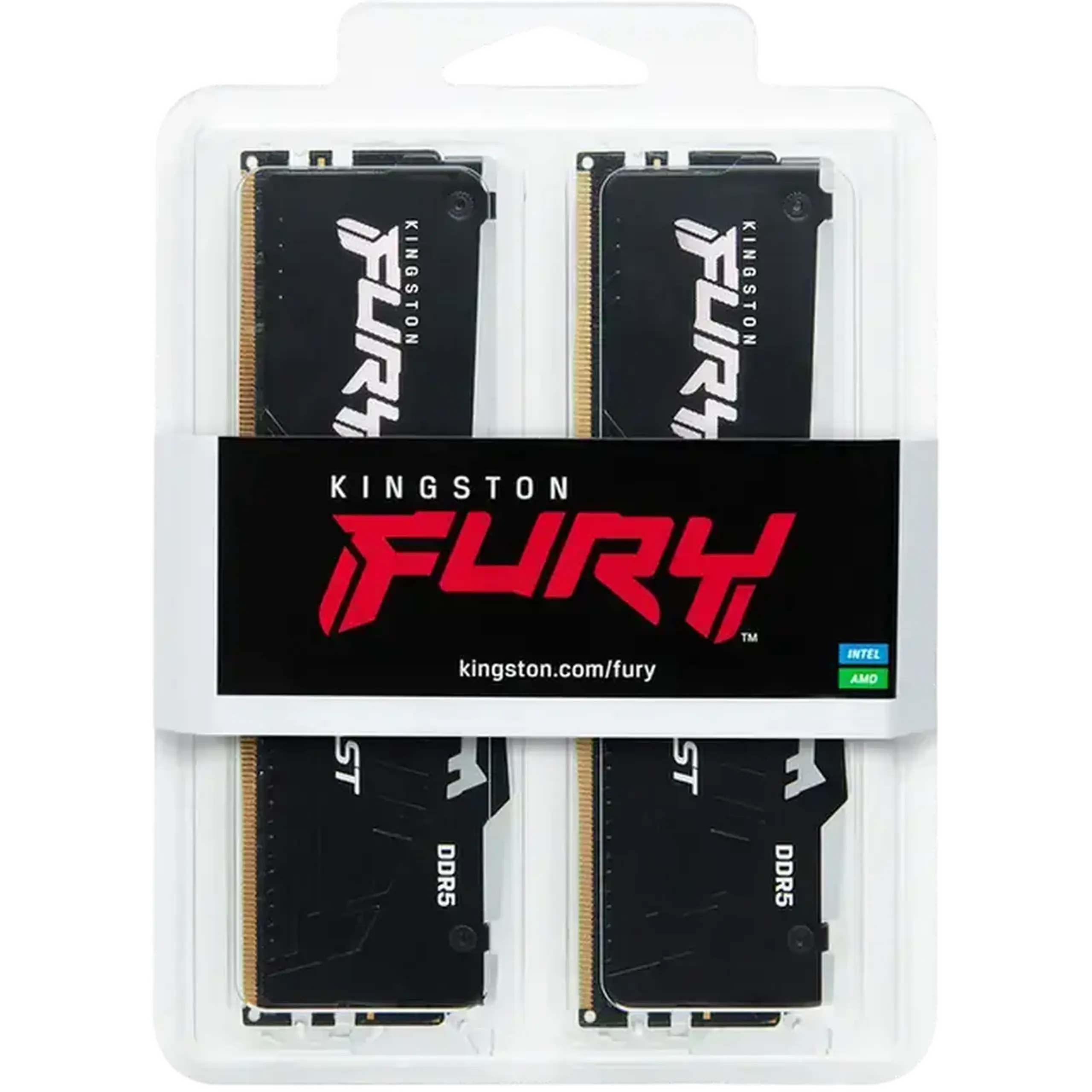 Memorie RAM Kingston FURY Beast RGB, DDR5 SDRAM, 5600 MHz, 128GB, KF556C36BBEAK2-128