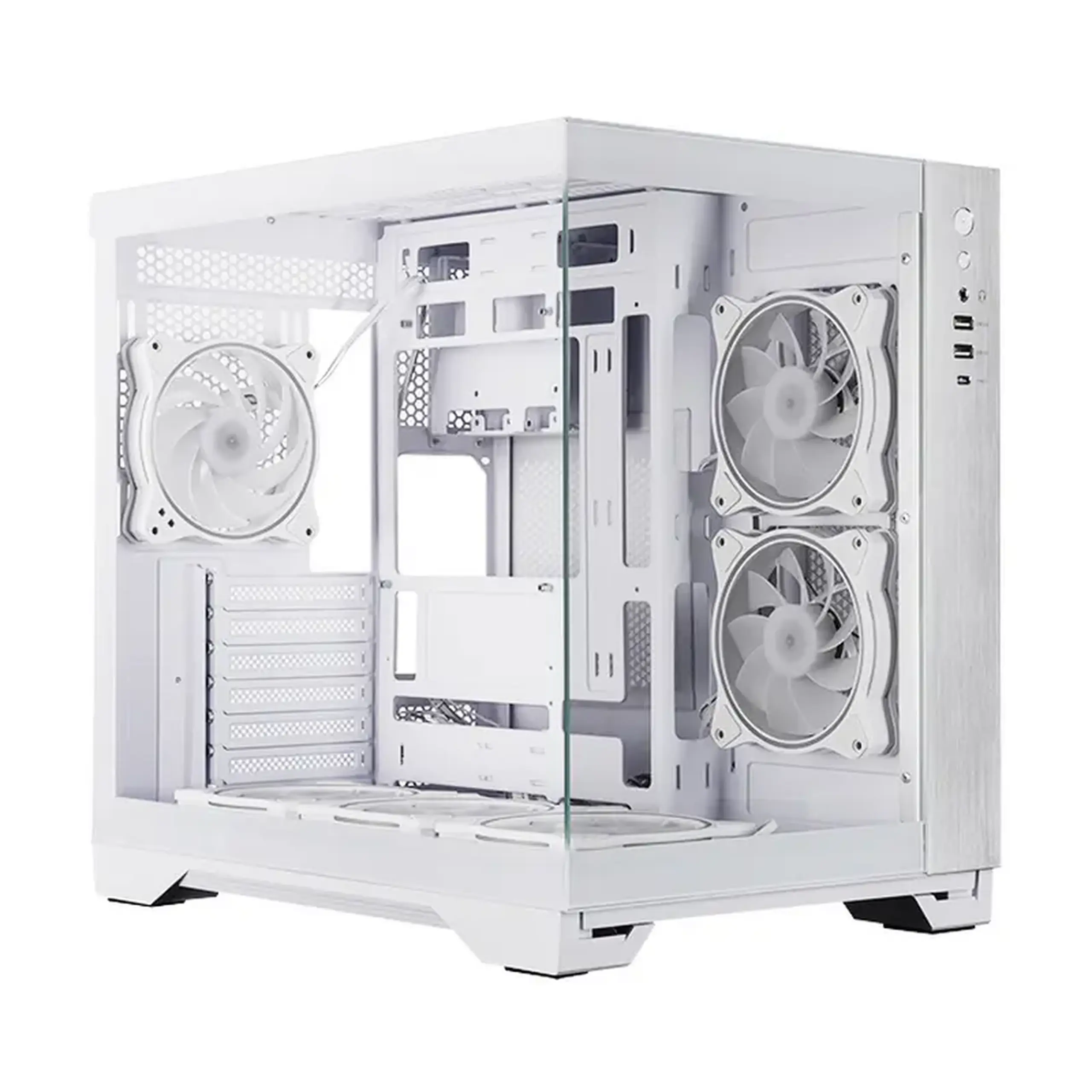 Carcasă PC Chieftec Visio, Midi-Tower, Fără PSU, Alb