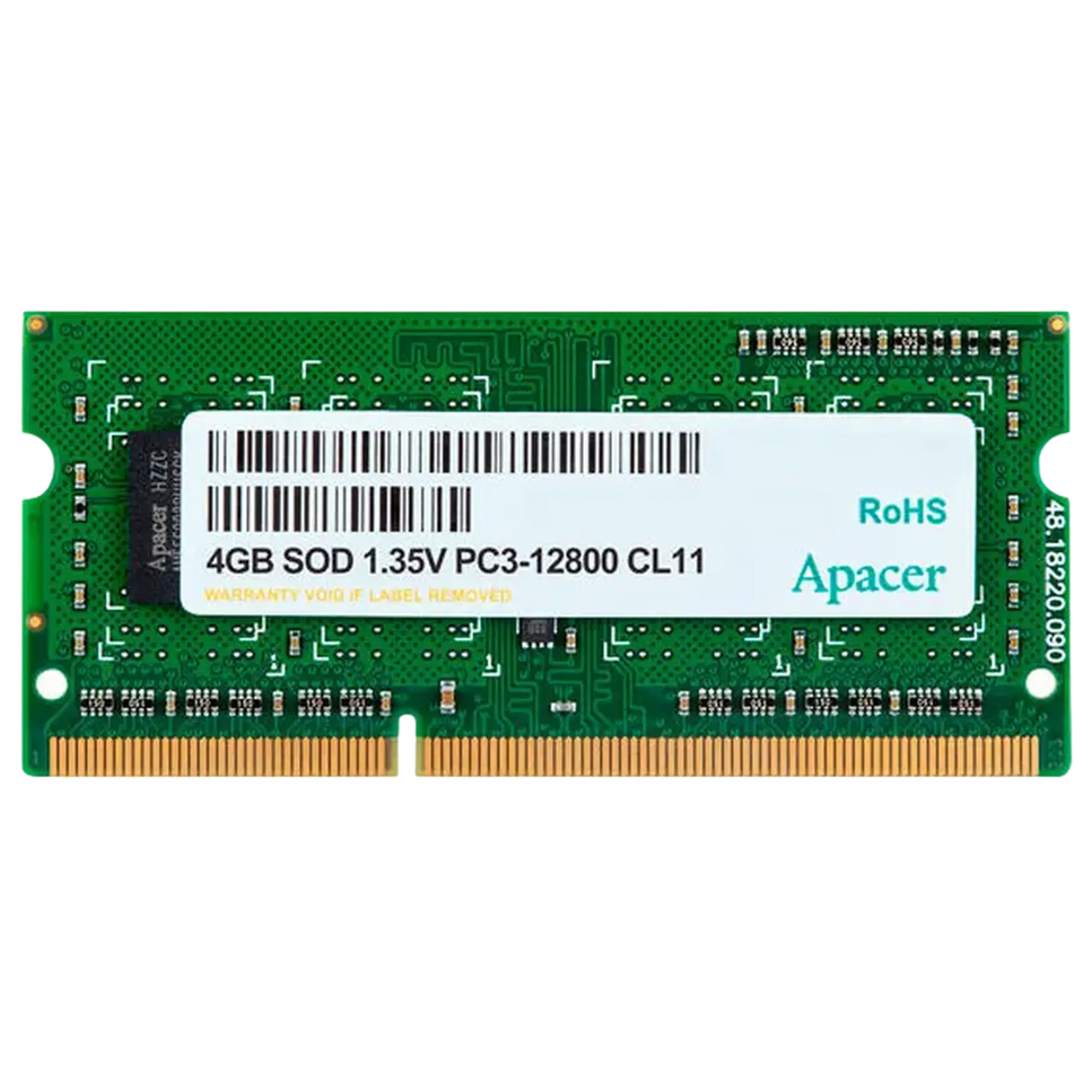 Memorie RAM Apacer AS04GFA60CATBGJ, DDR3 SDRAM, 1600 MHz, 4GB