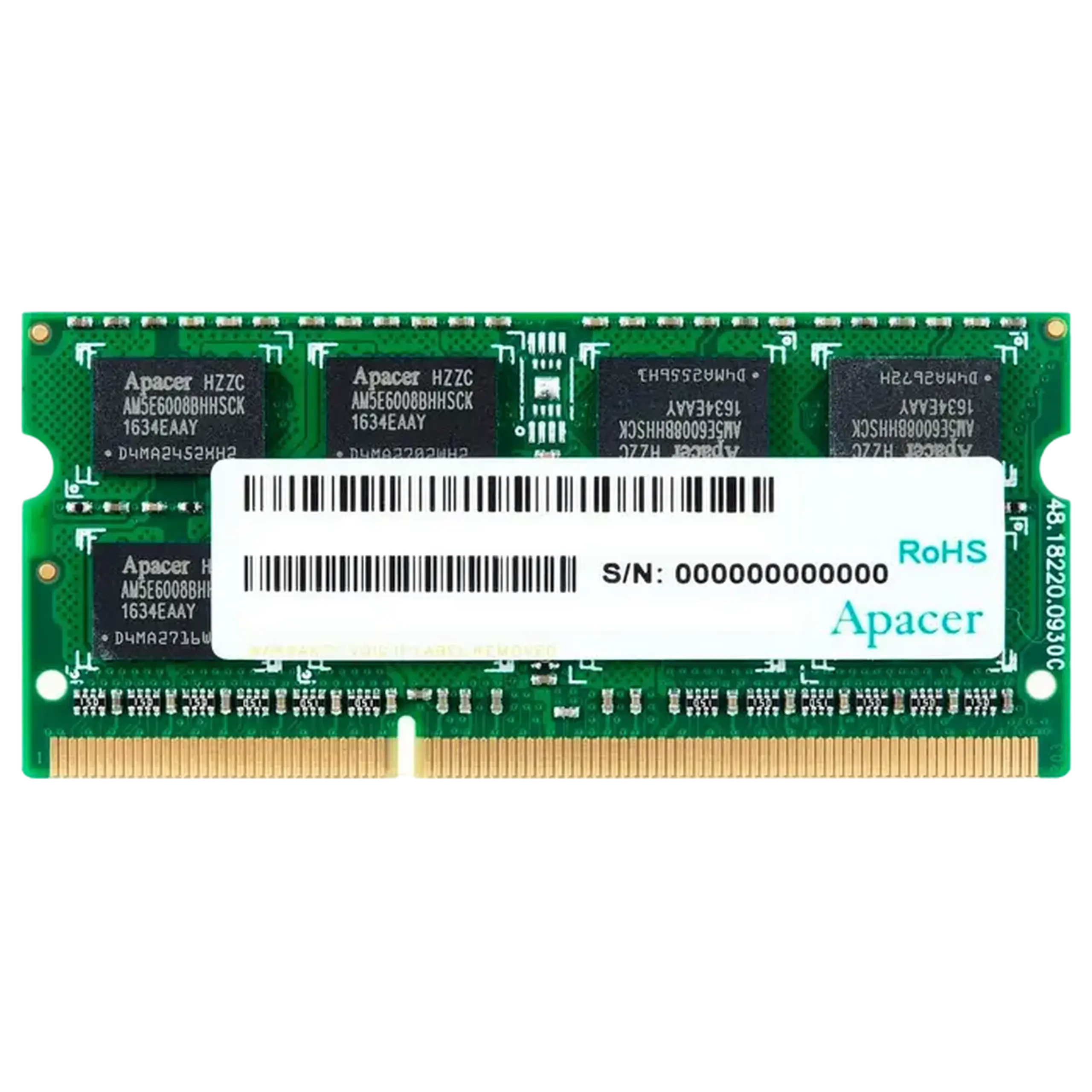 Memorie RAM Apacer AS08GFA60CATBGJ, DDR3 SDRAM, 1600 MHz, 8GB