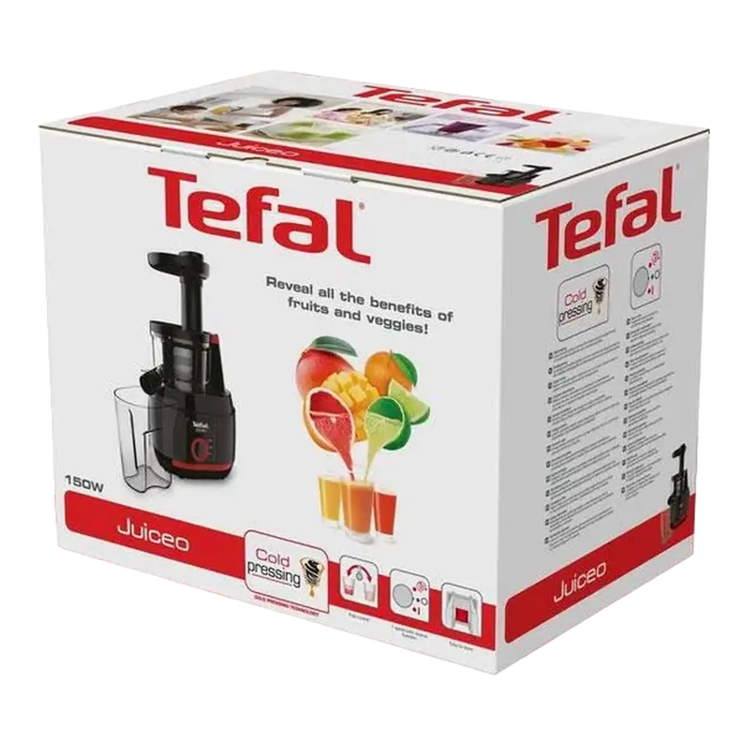 Storcător de fructe și legume Tefal ZC150838, Negru
