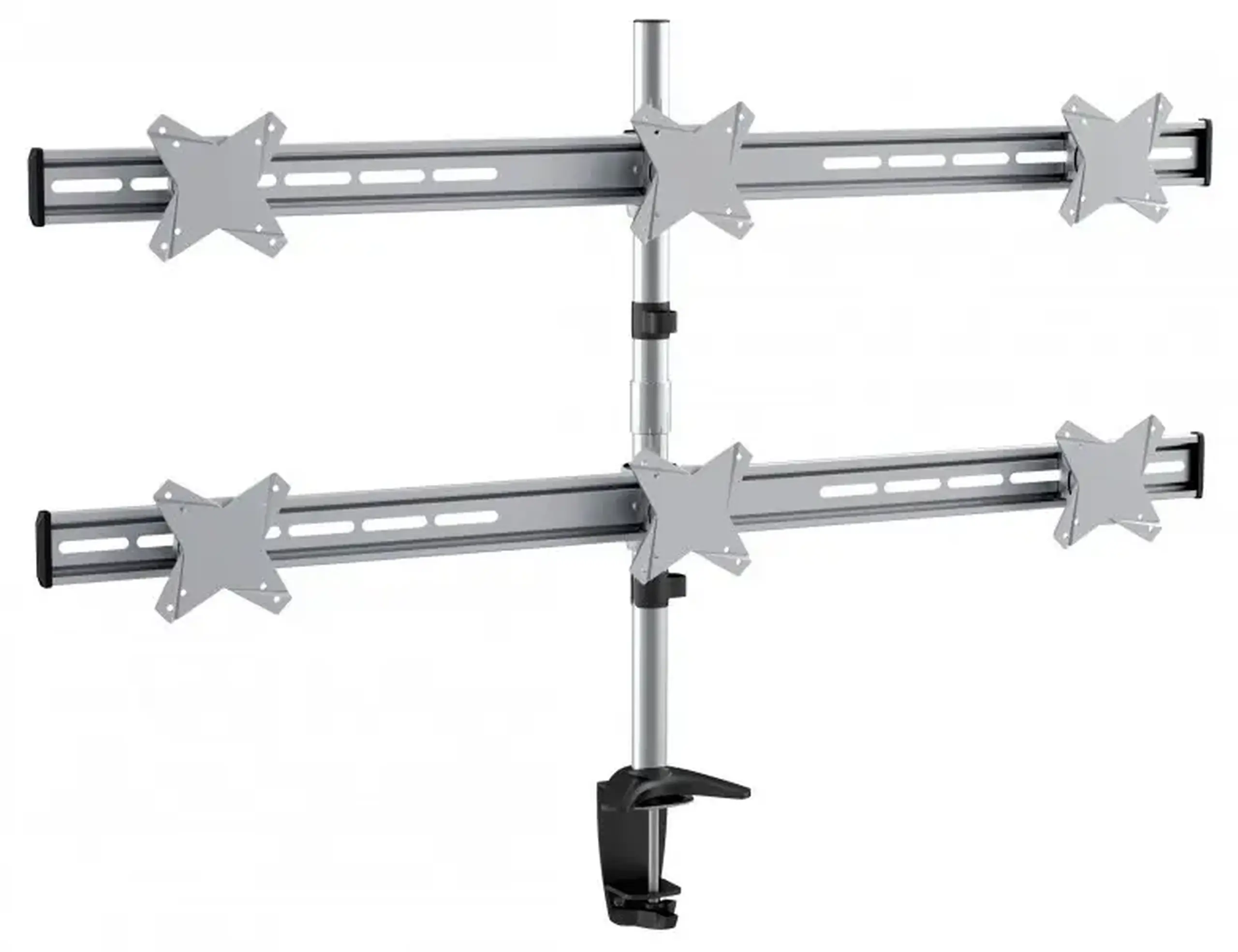 Suport birou pentru monitoare Reflecta PLANO Desk 23-1010S, Argintiu