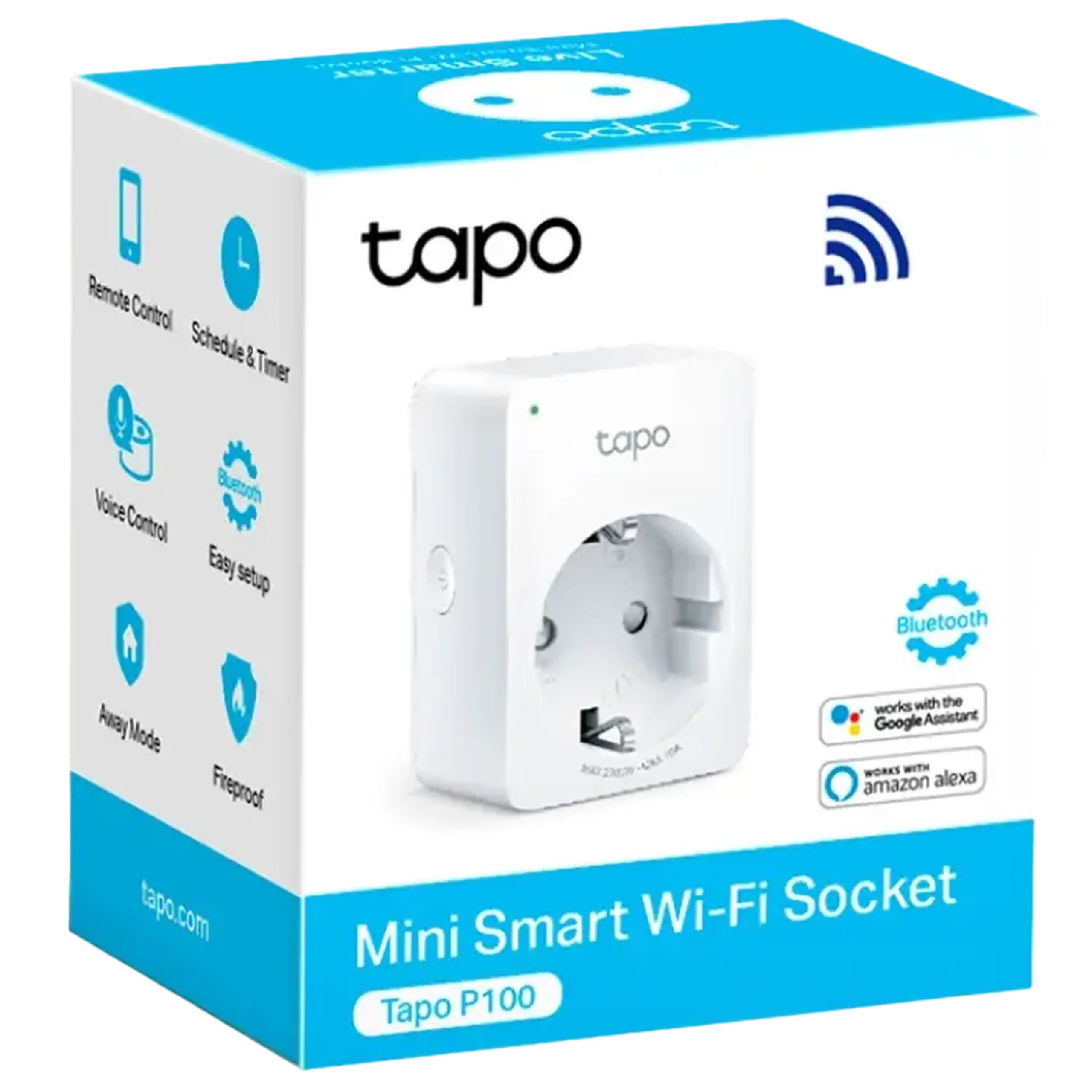 Priză inteligentă TP-LINK Tapo P100, Alb