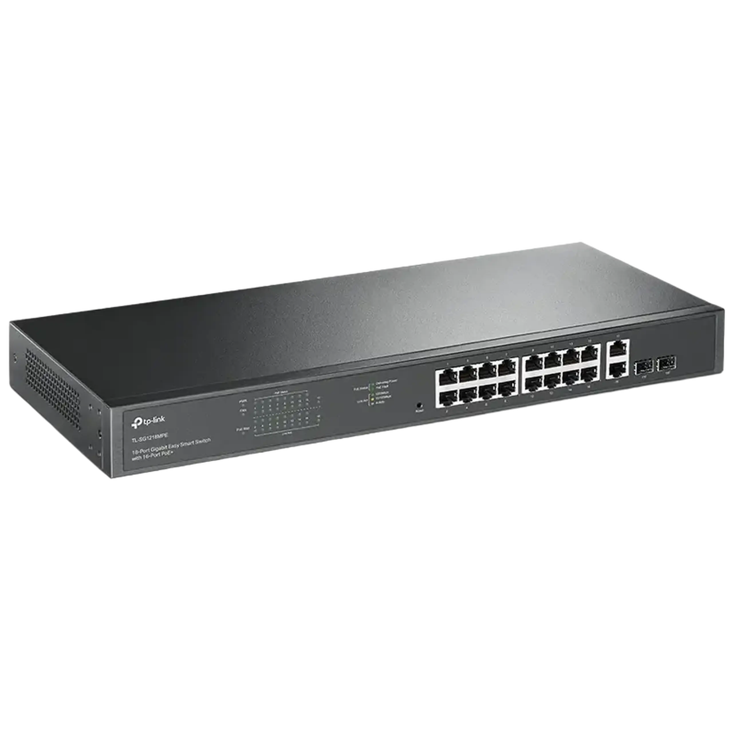 Switch de rețea TP-LINK TL-SG1218MPE, 16x 10/100/1000 Mbps, 2x SFP