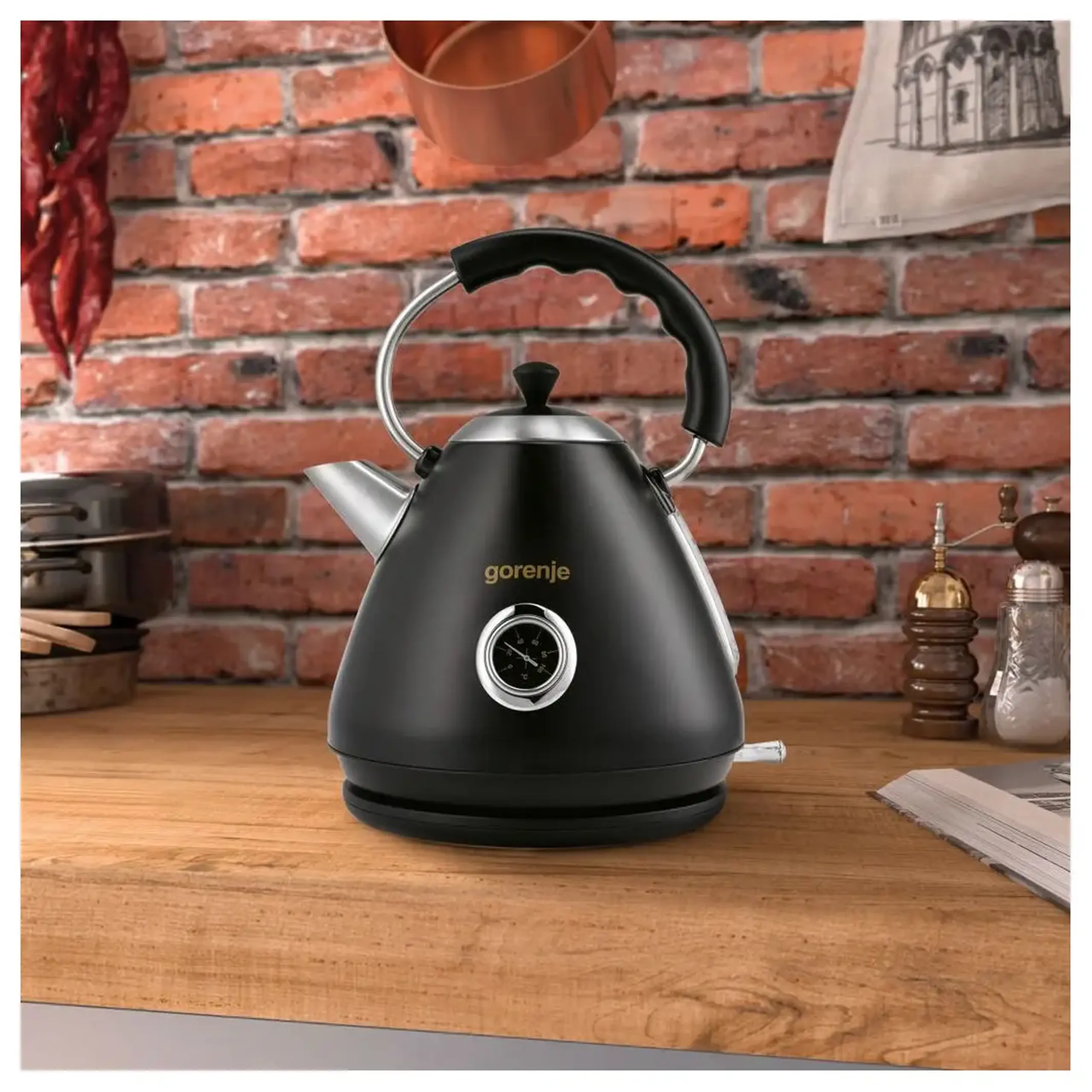 Fierbător electric Gorenje K17CLBK, Negru