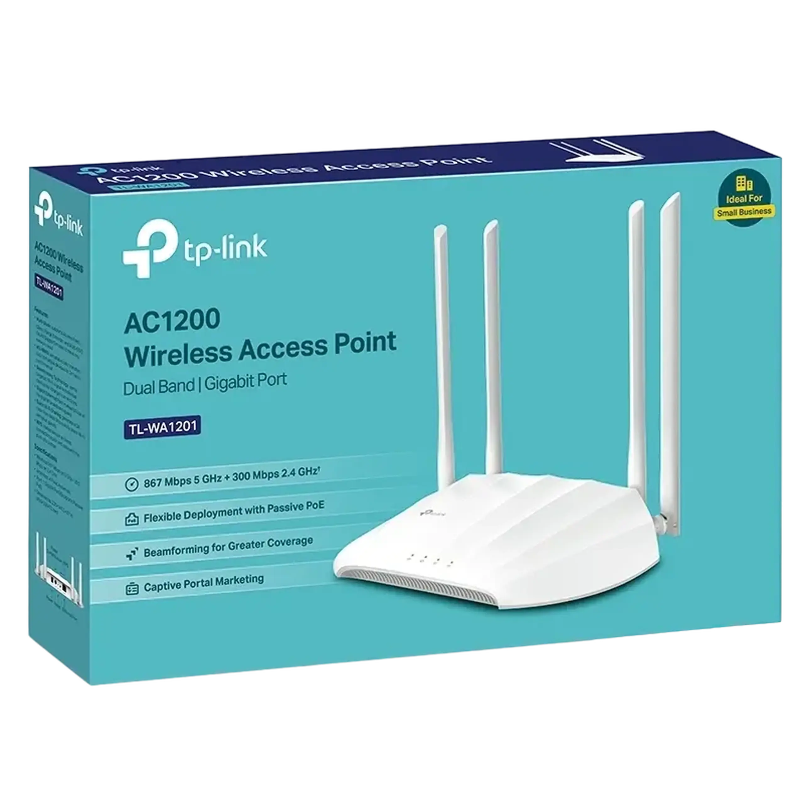 Punct de acces fără fir TP-LINK TL-WA1201, 300 Mbps, 867 Mbps, Alb