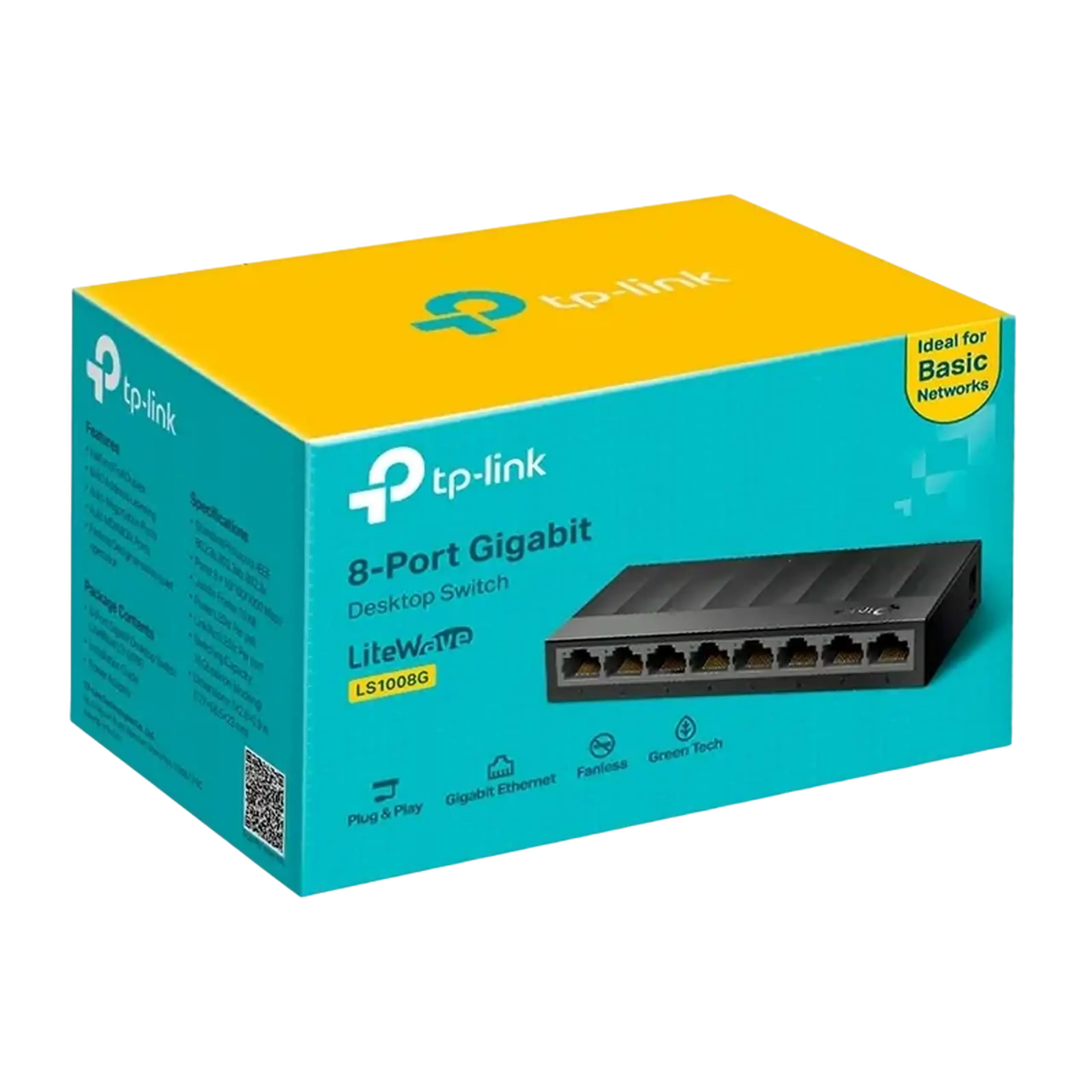 Switch de rețea TP-LINK LS1008G, 8x 10/100/1000 Mbps
