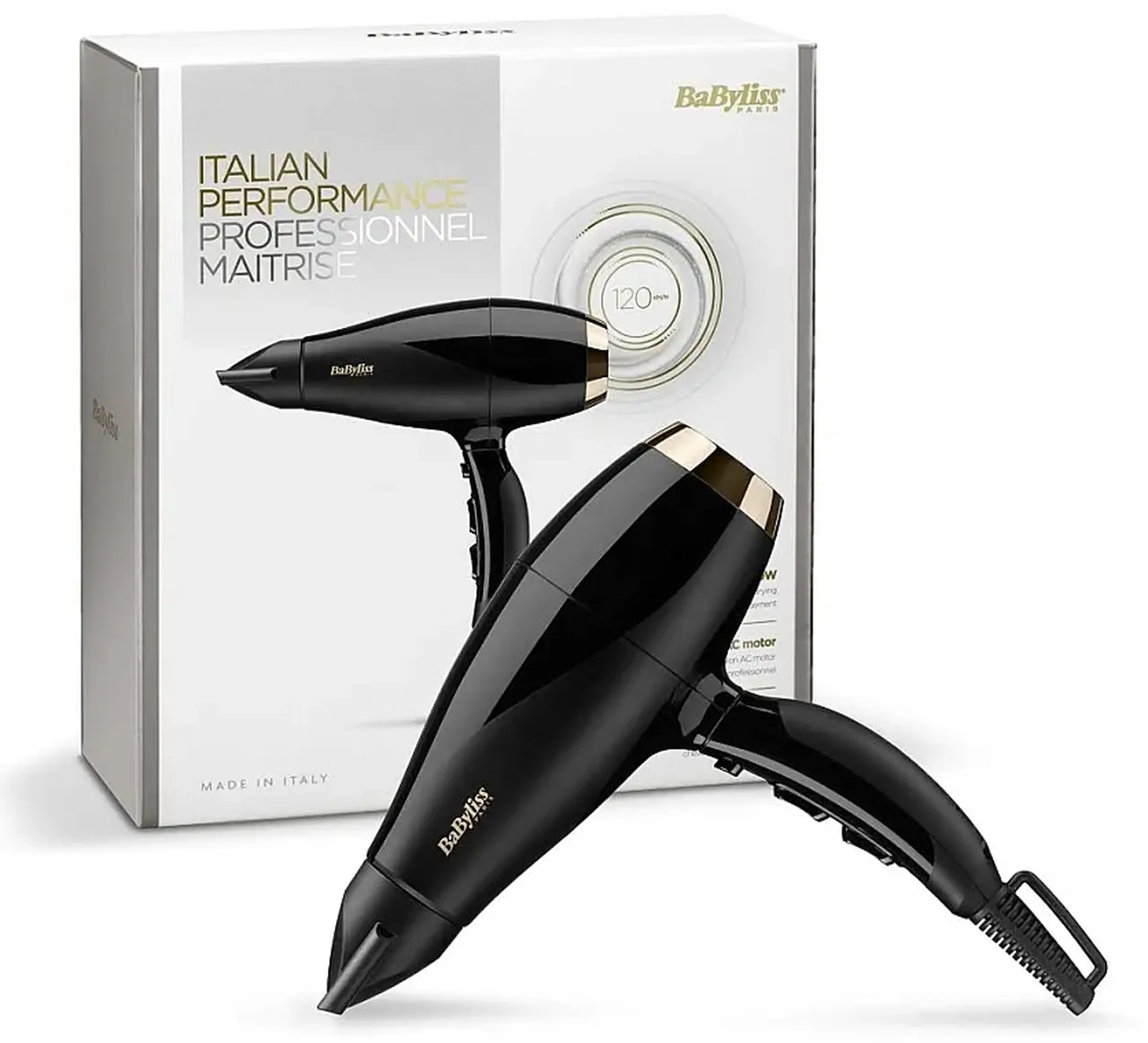 Uscător de păr BaByliss Power Pro 6704E, 2000 W, Negru