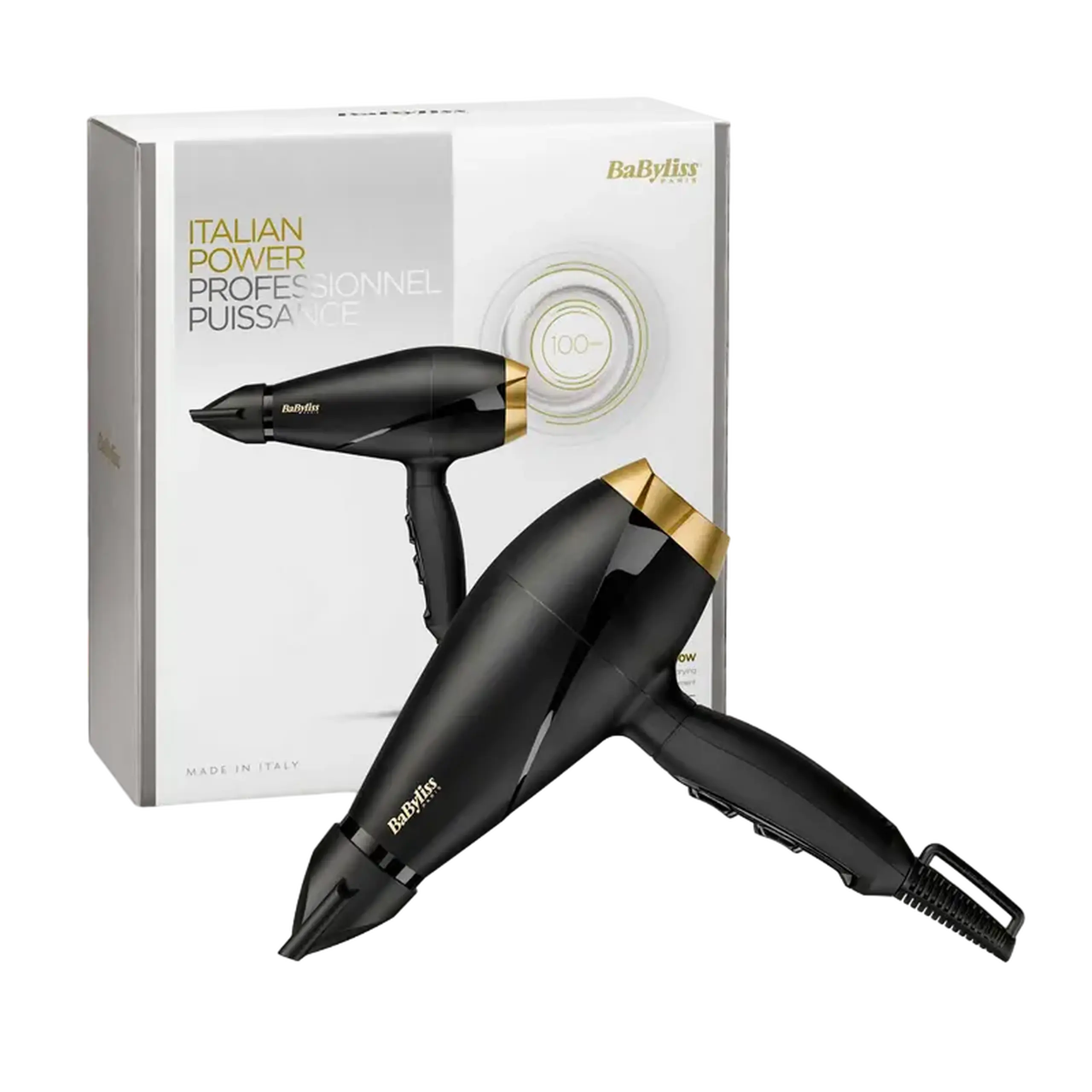 Uscător de păr BaByliss Power Pro 6704E, 2000 W, Negru