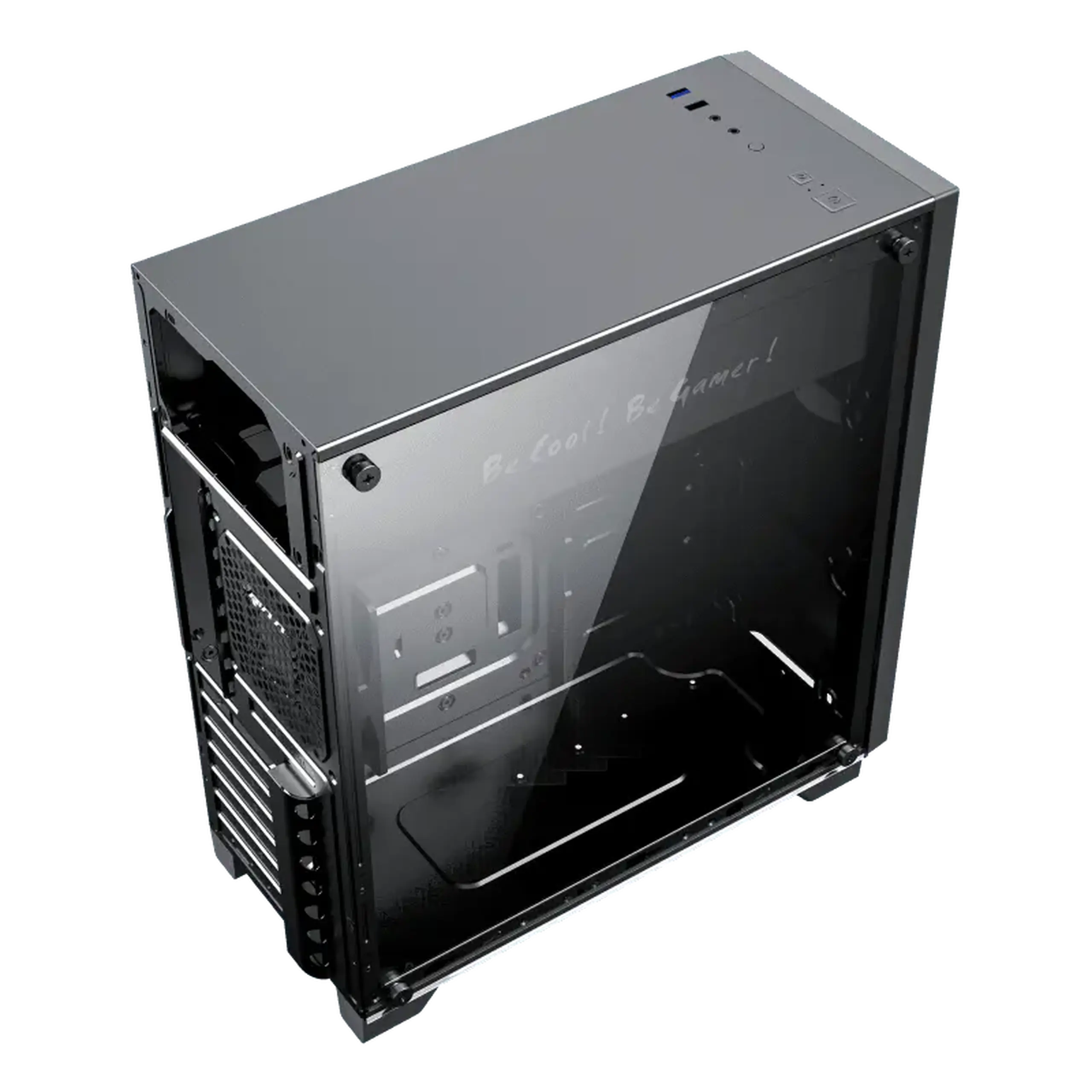 Carcasă PC Gamemax Nova N6, Midi-Tower, Fără PSU, Negru