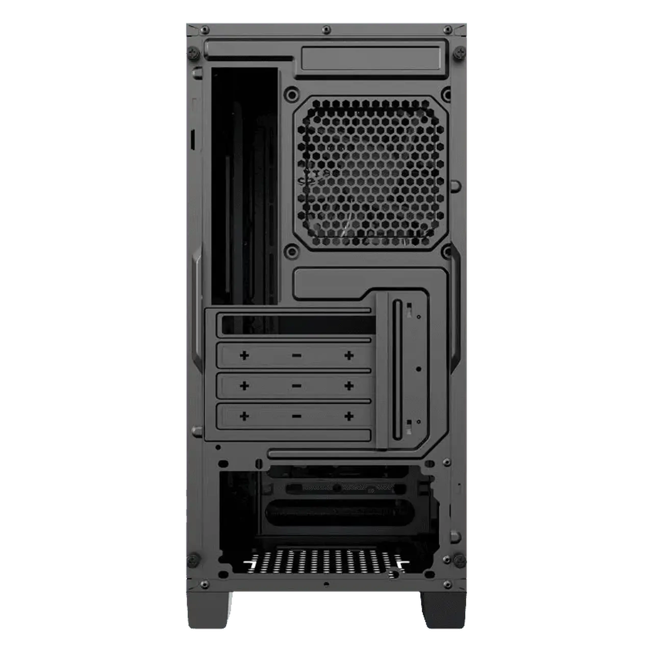 Carcasă PC Gamemax Silent Hill, Midi-Tower, Fără PSU, Negru