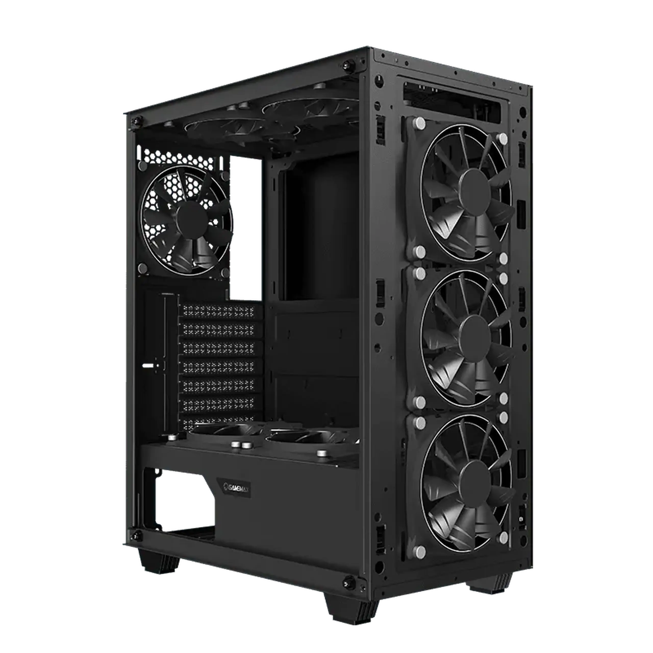 Carcasă PC Gamemax Draco XD, Midi-Tower, Fără PSU, Negru