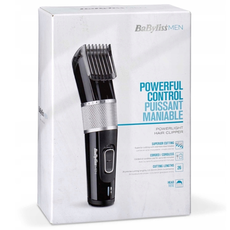 Aparat de tuns BaByliss E973E, Negru