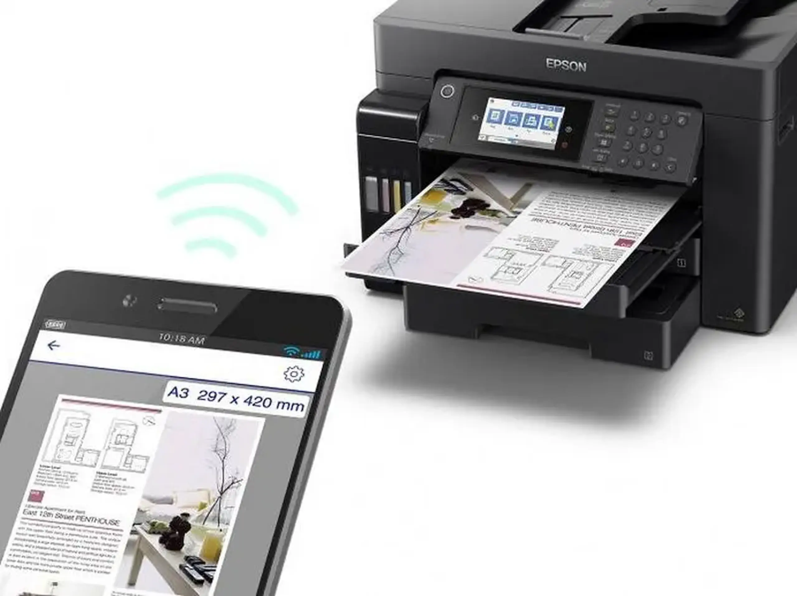 Multifunctional Inkjet Epson L15150, Negru