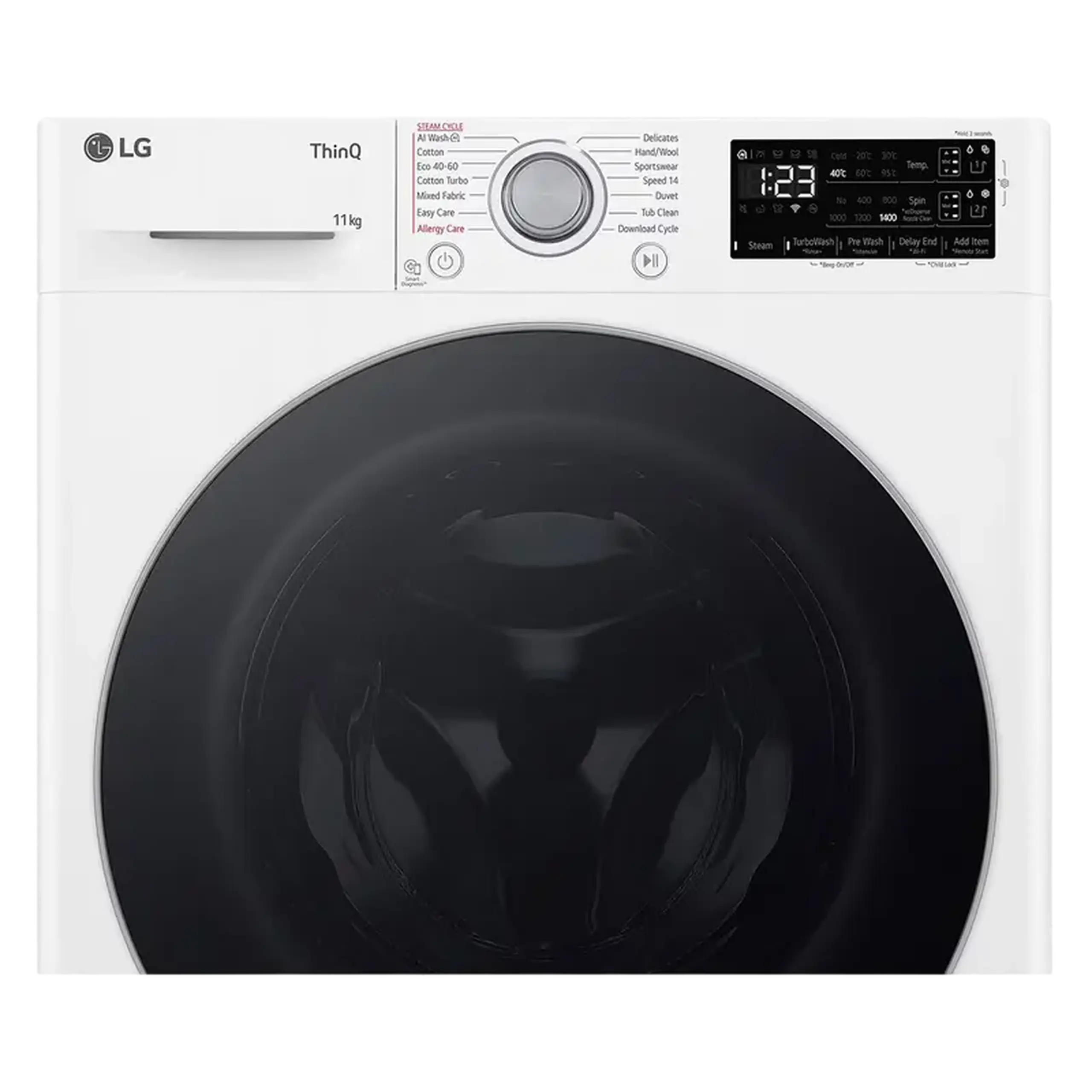 Mașină de spălat LG F4WR311S1WA, 11kg, Alb