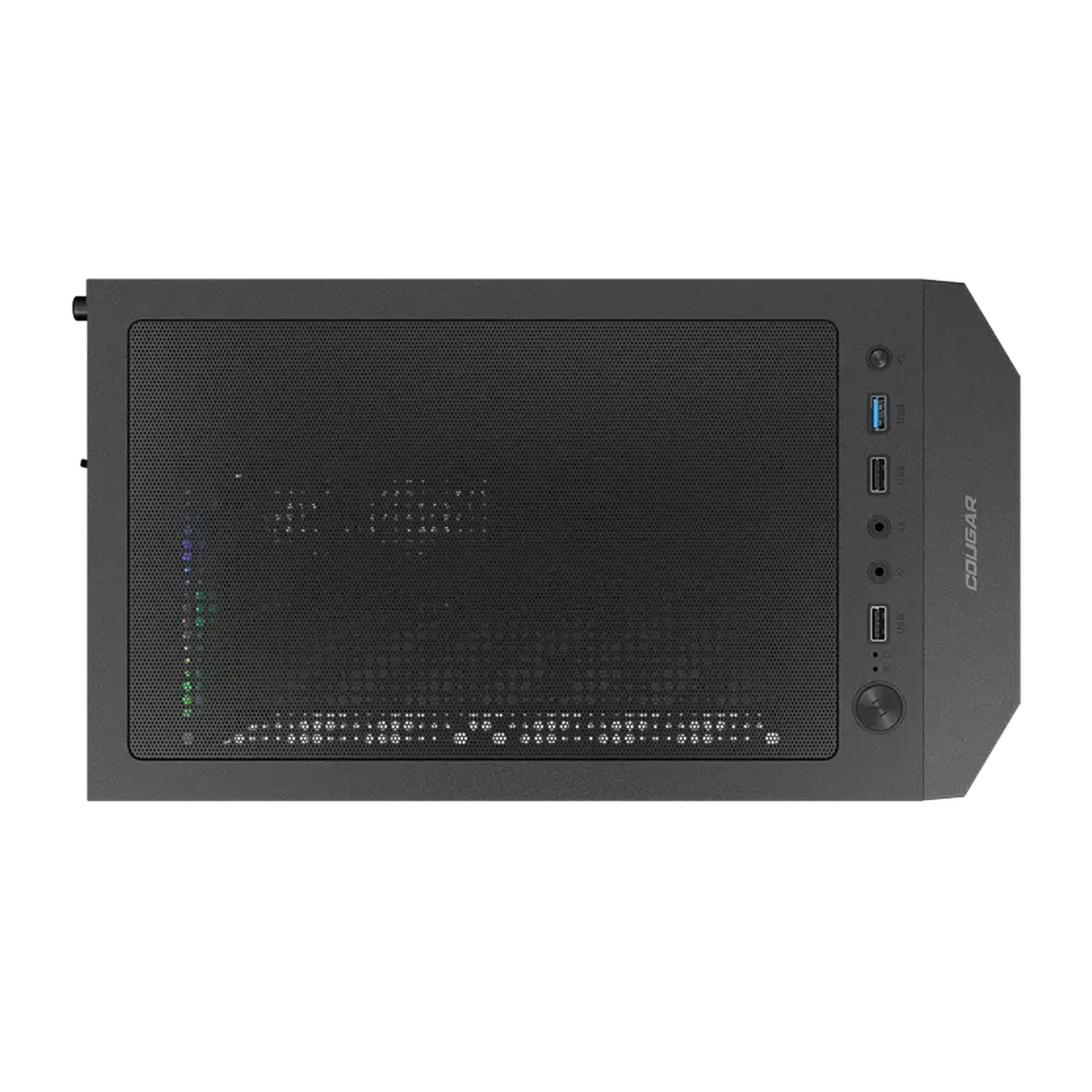 Carcasă PC Cougar MX 110 RGB, Midi-Tower, Fără PSU, Negru