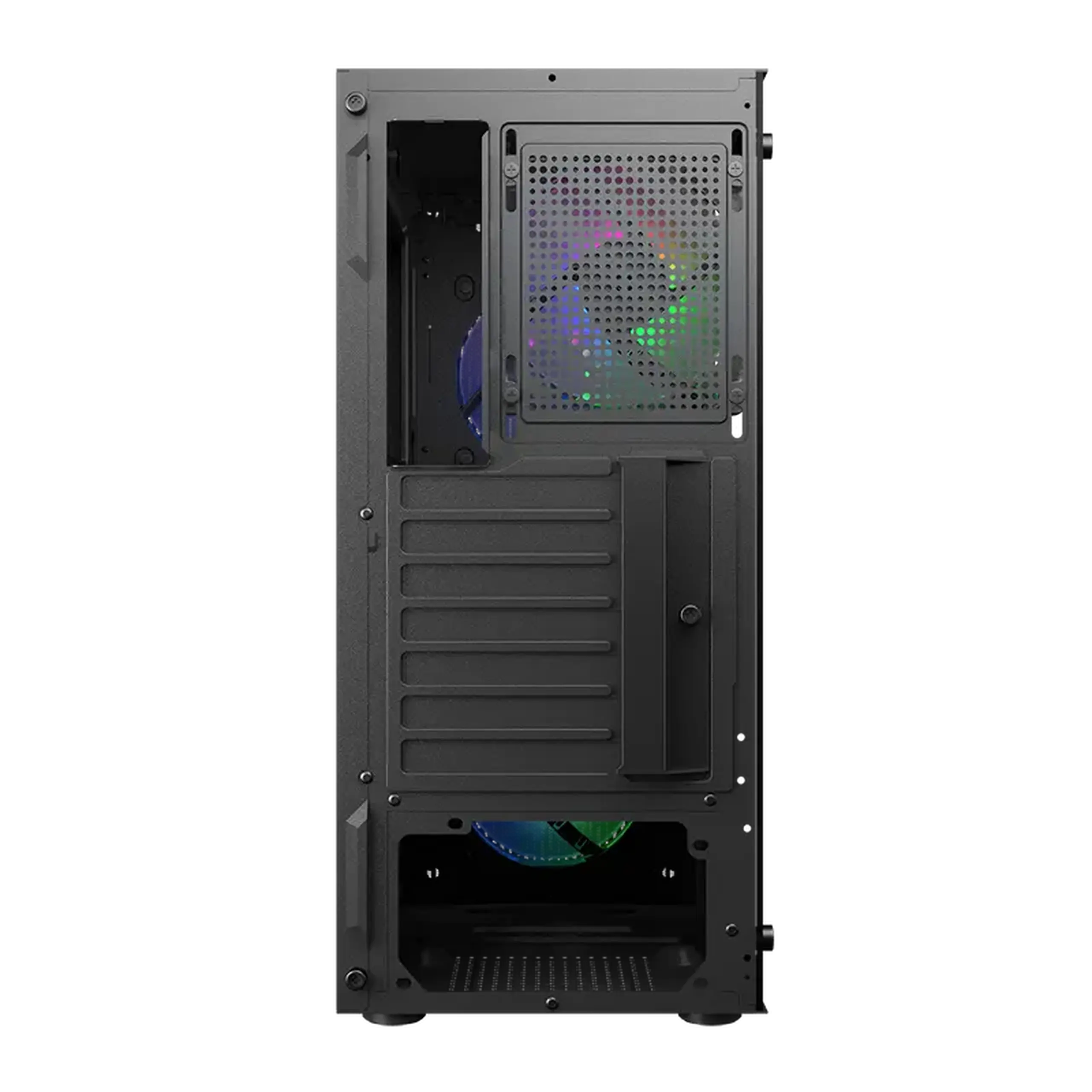 Carcasă PC Cougar MX 110 RGB, Midi-Tower, Fără PSU, Negru