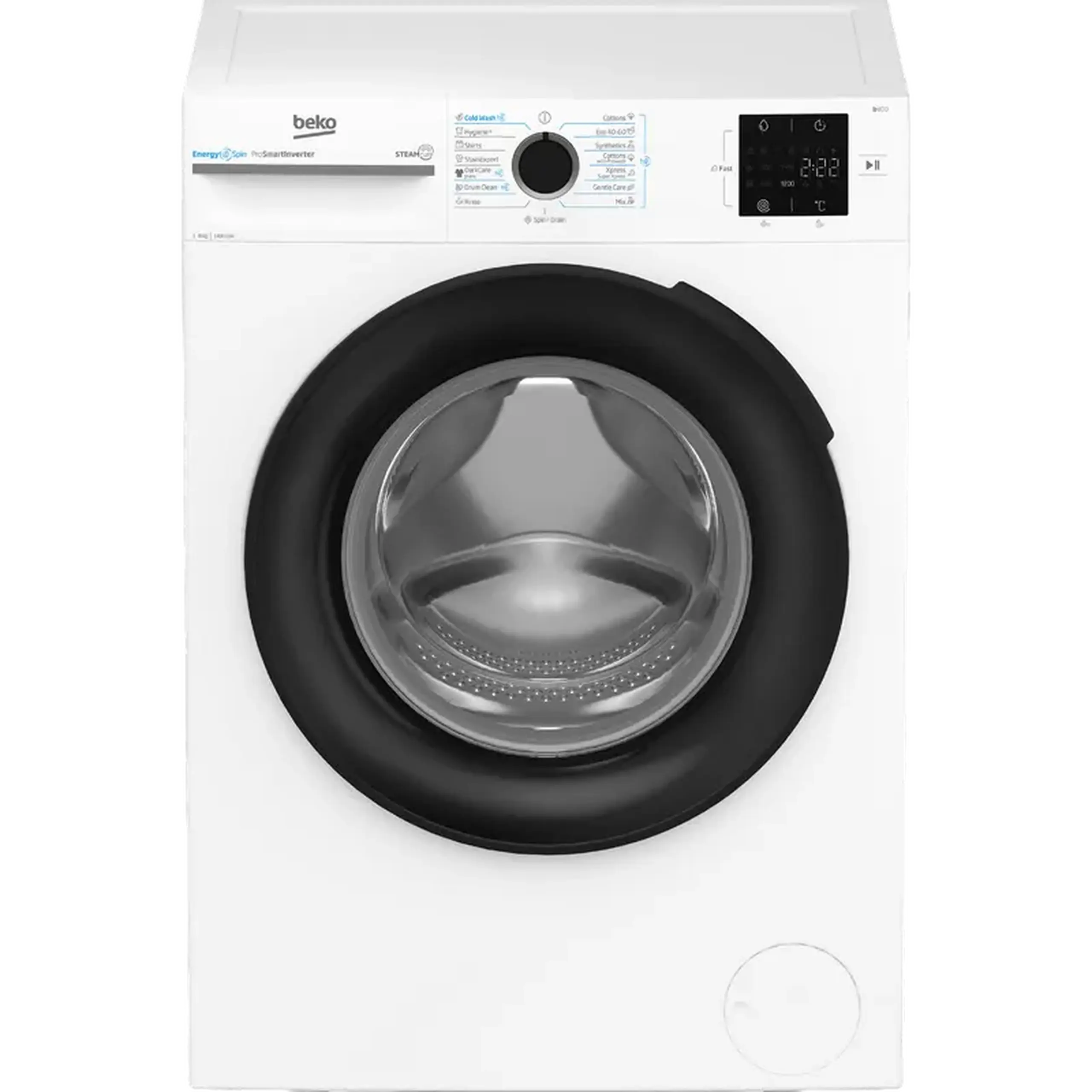 Mașină de spălat Beko BM3WFSU38413WB, 8kg, Alb