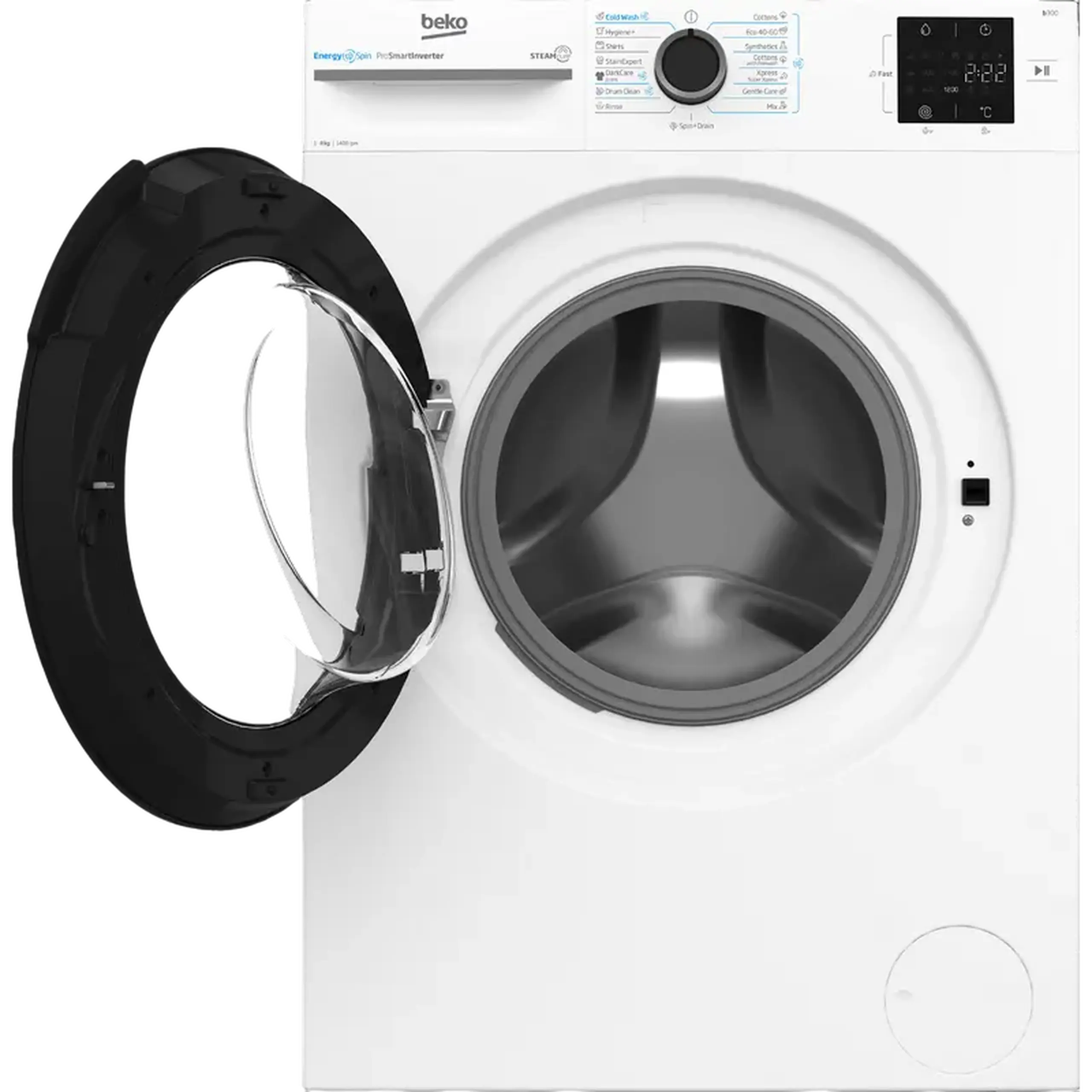 Mașină de spălat Beko BM3WFSU38413WB, 8kg, Alb