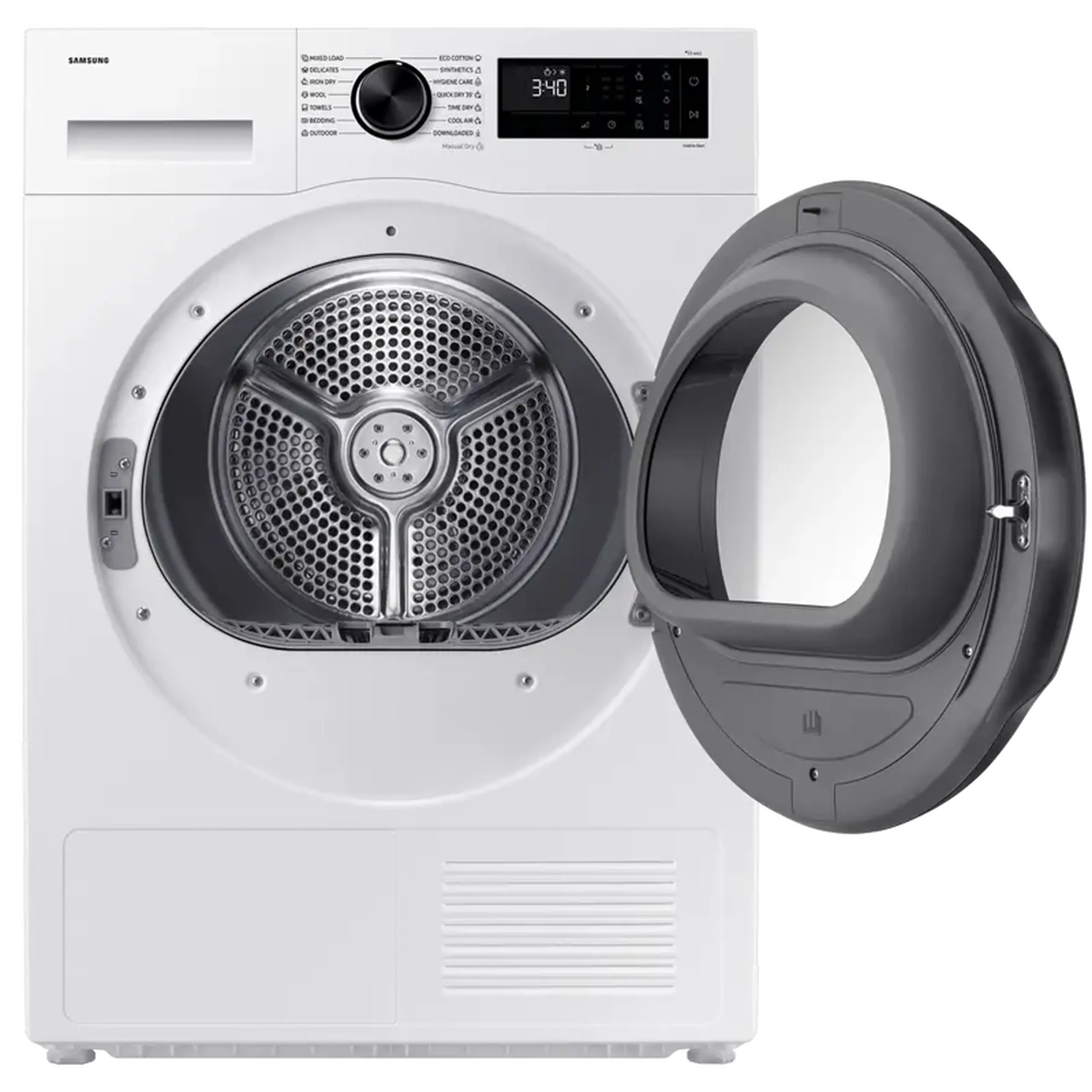 Uscător de rufe Samsung DV90DG52A0AELE, 9kg, Alb
