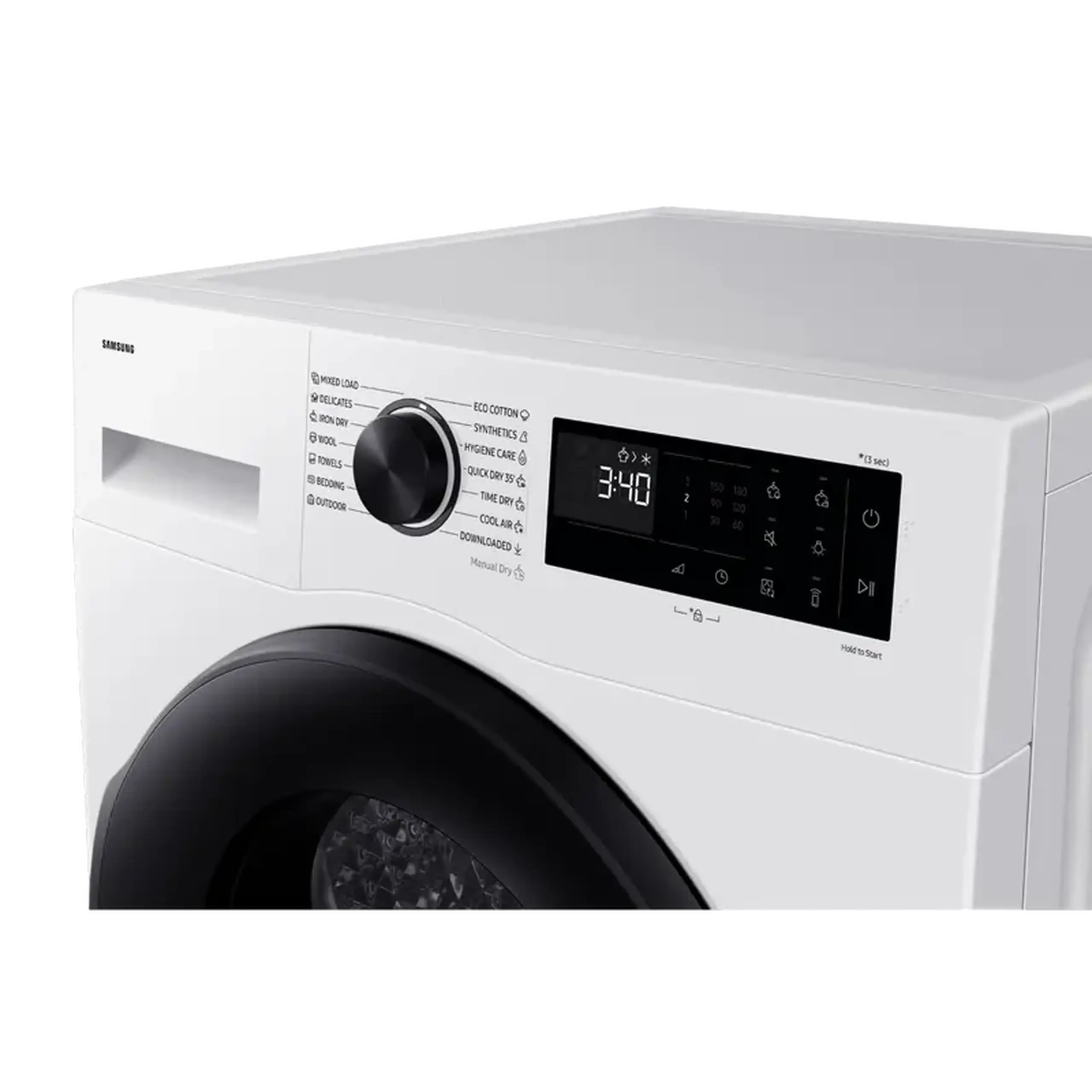 Uscător de rufe Samsung DV90DG52A0AELE, 9kg, Alb