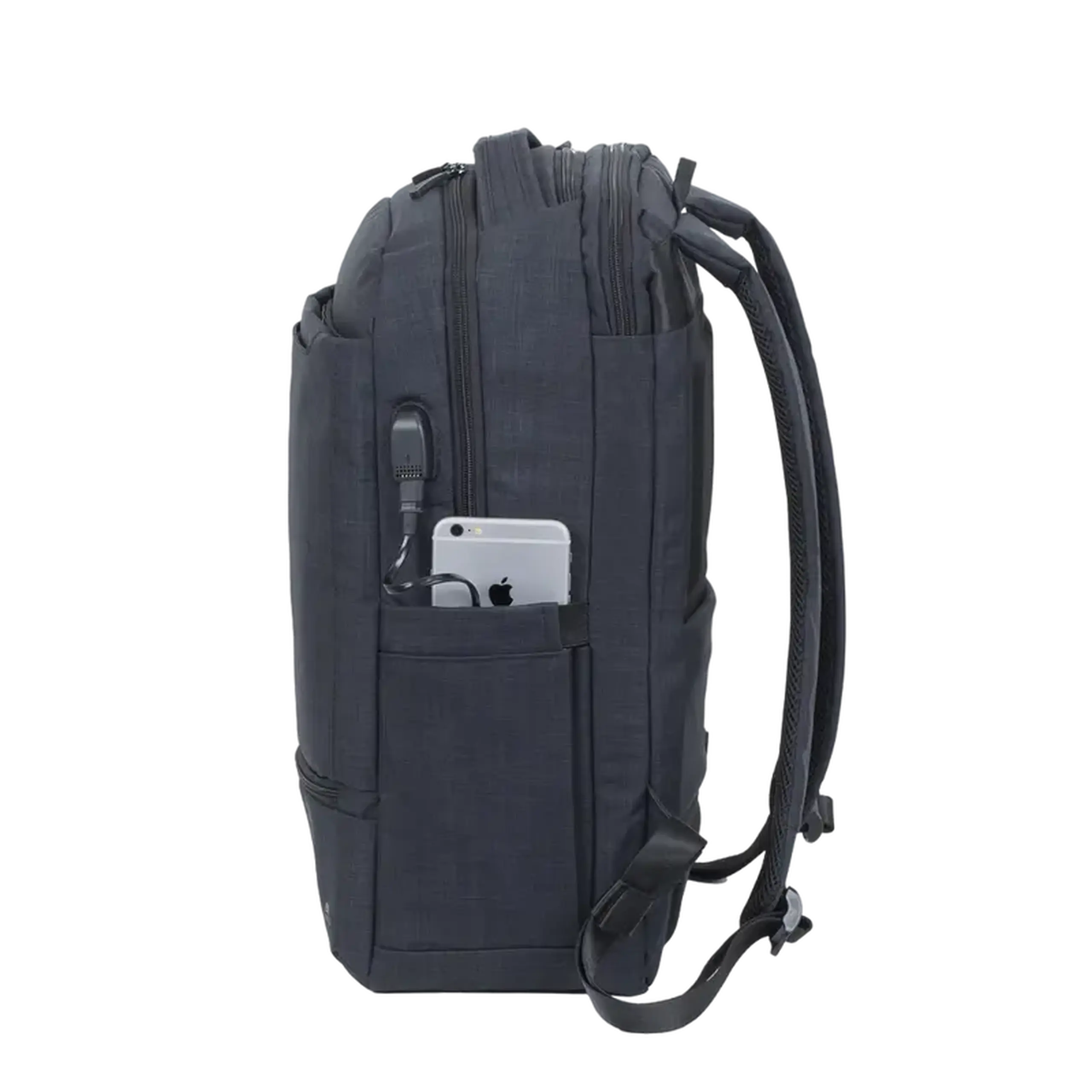 Rucsac pentru Laptop RivaCase Biscayne, 17.3", Poliester, Negru