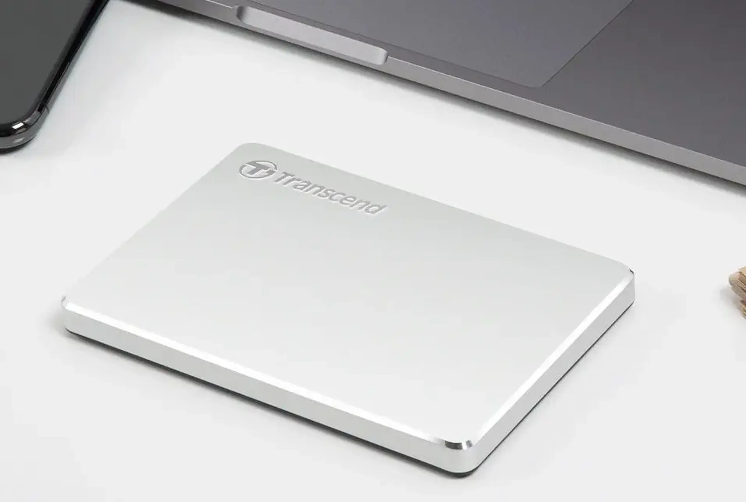 HDD portabil extern Transcend StoreJet 25C3S, 2 TB, Argintiu (TS2TSJ25C3S)