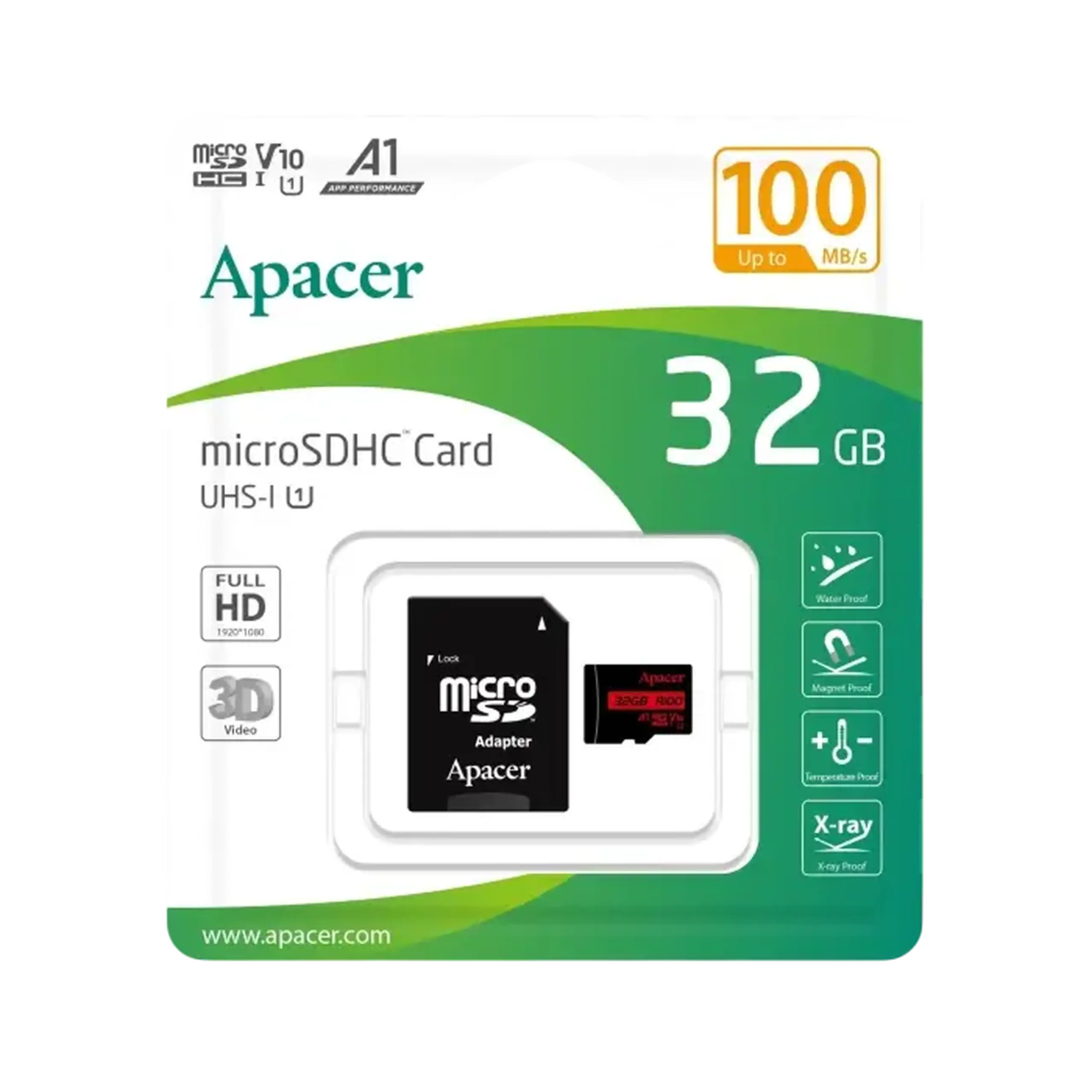 Card de Memorie Apacer microSDHC UHS-I U1 Class 10, 32GB