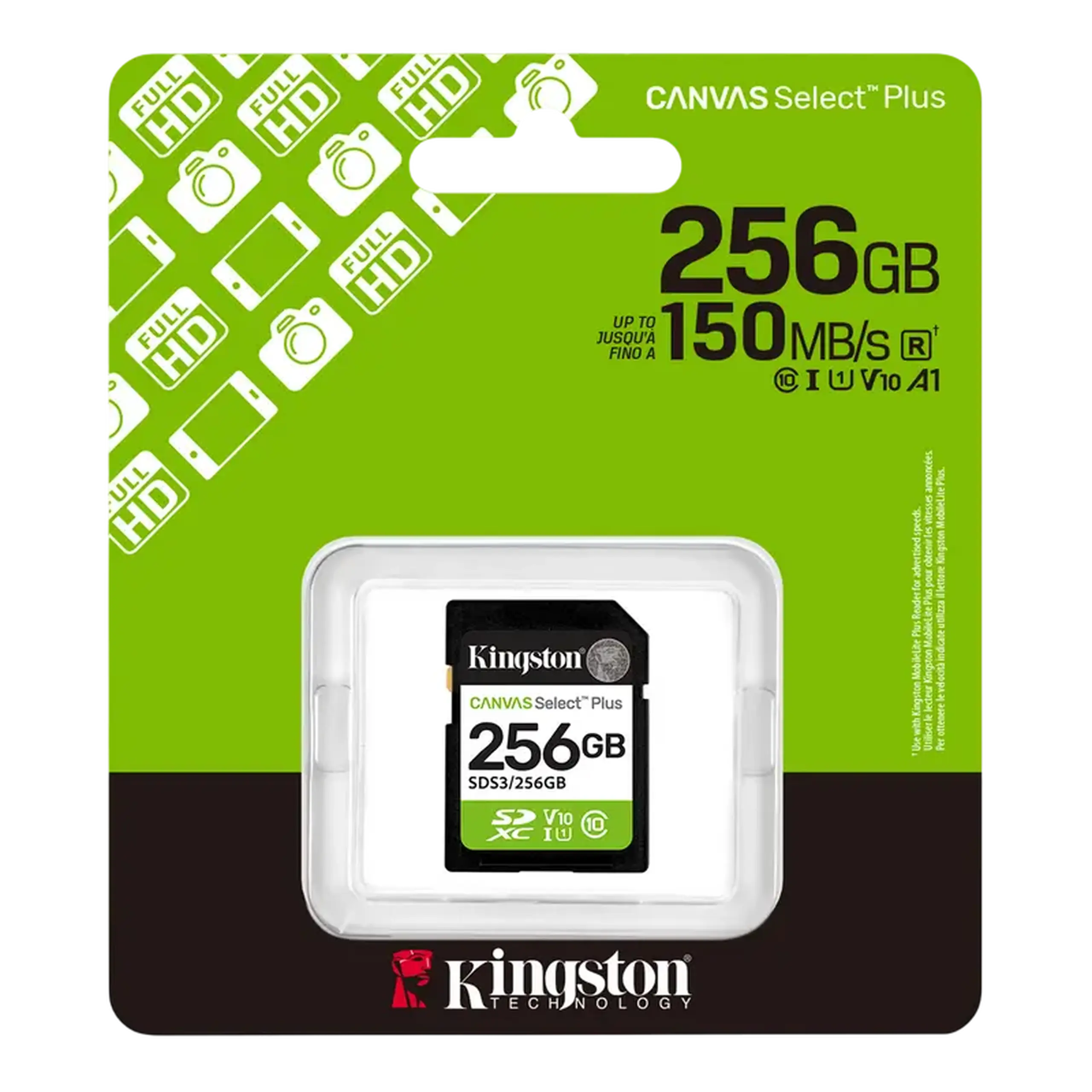 Card de Memorie Kingston Canvas Select Plus, 256GB (SDS3/256GB)