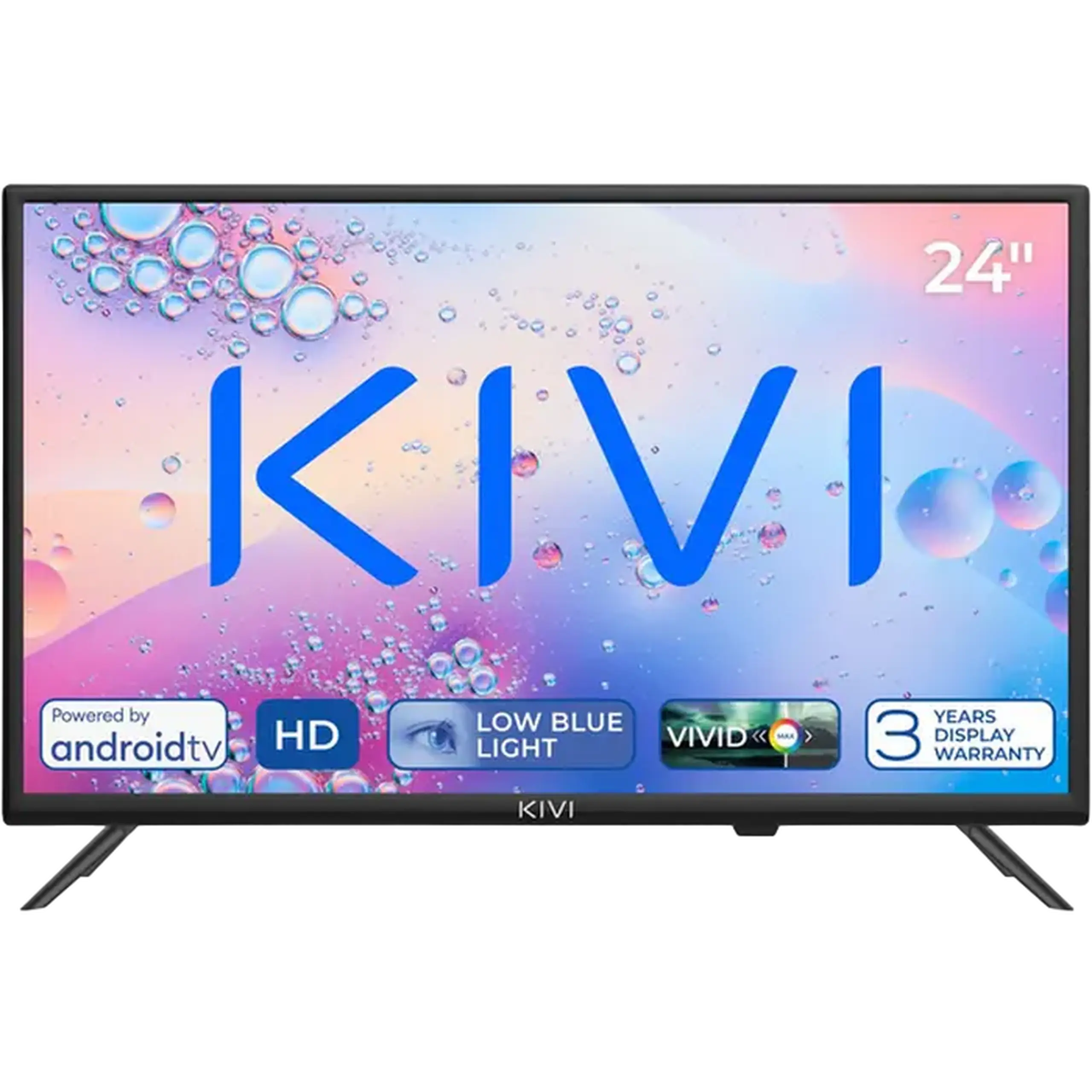 24" LED SMART TV KIVI 24H710QB, 1366x768 HD, Google TV, Negru