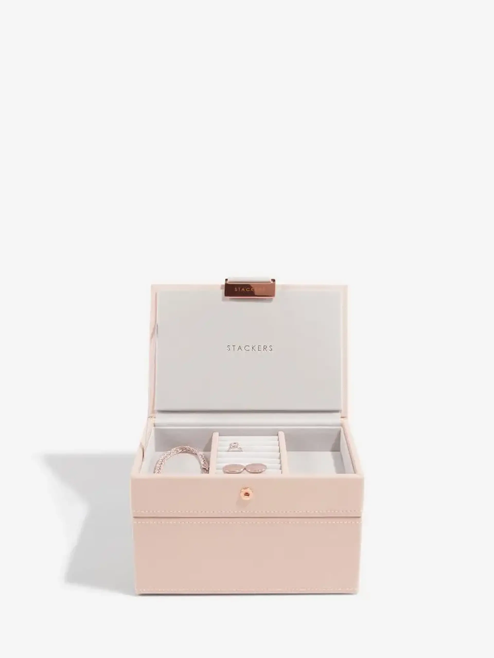 Set mini 2 cutii pentru bijuterii roz
