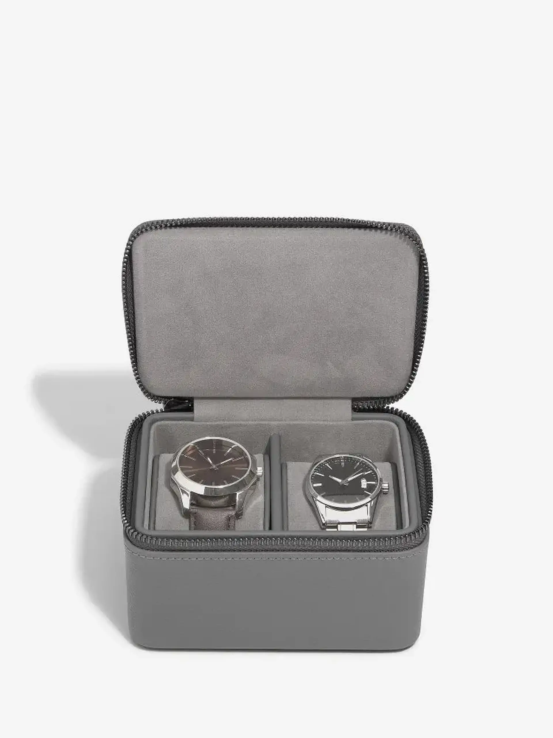 Cutie pentru ceas cu 2 secțiuni GREY