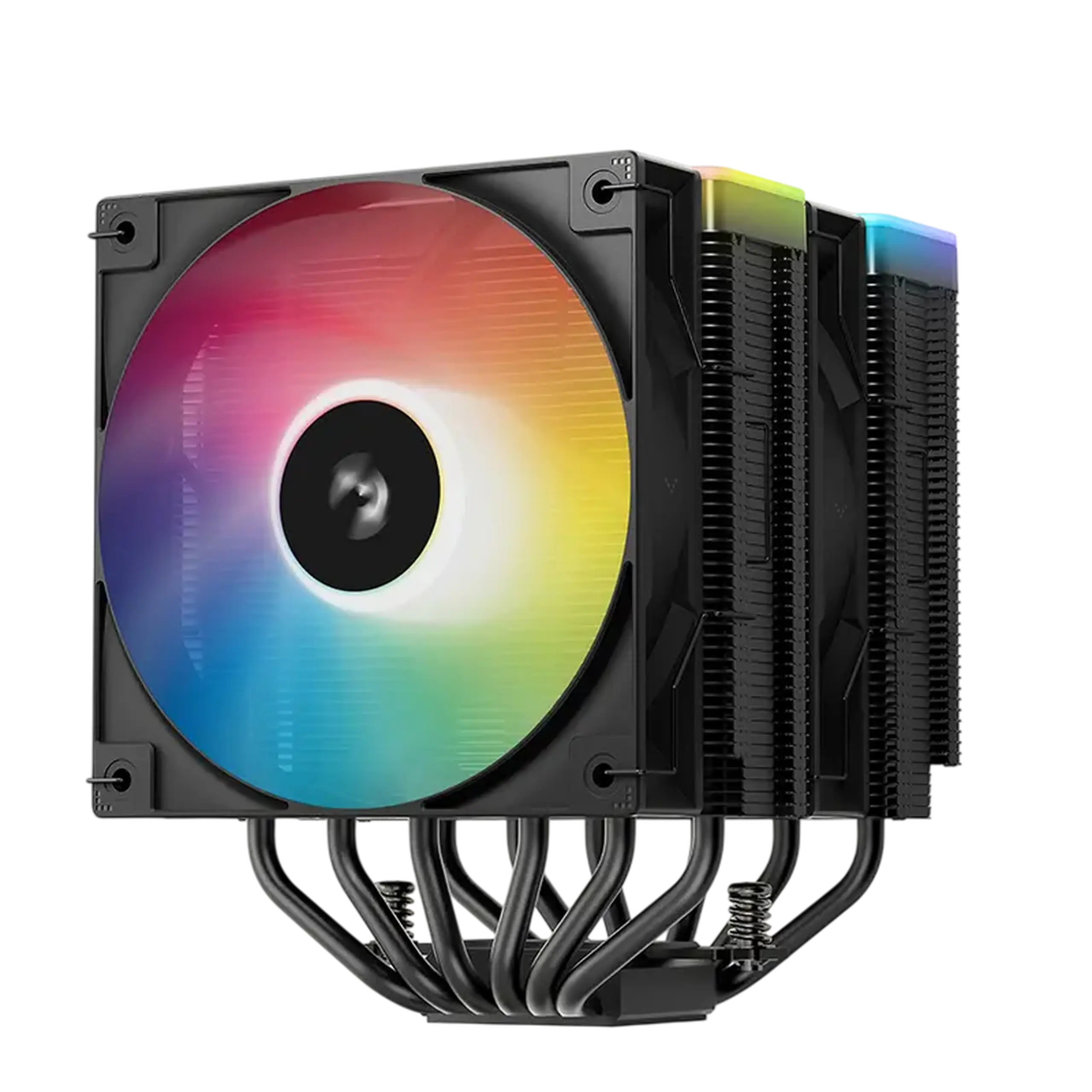 AC Deepcool „AG620 BK ARGB V2” (≤29,4 dB, 300 - 1950RPM, 67,88 CFM, 2x120mm, ARGB, 6x6mm, 1330g.)