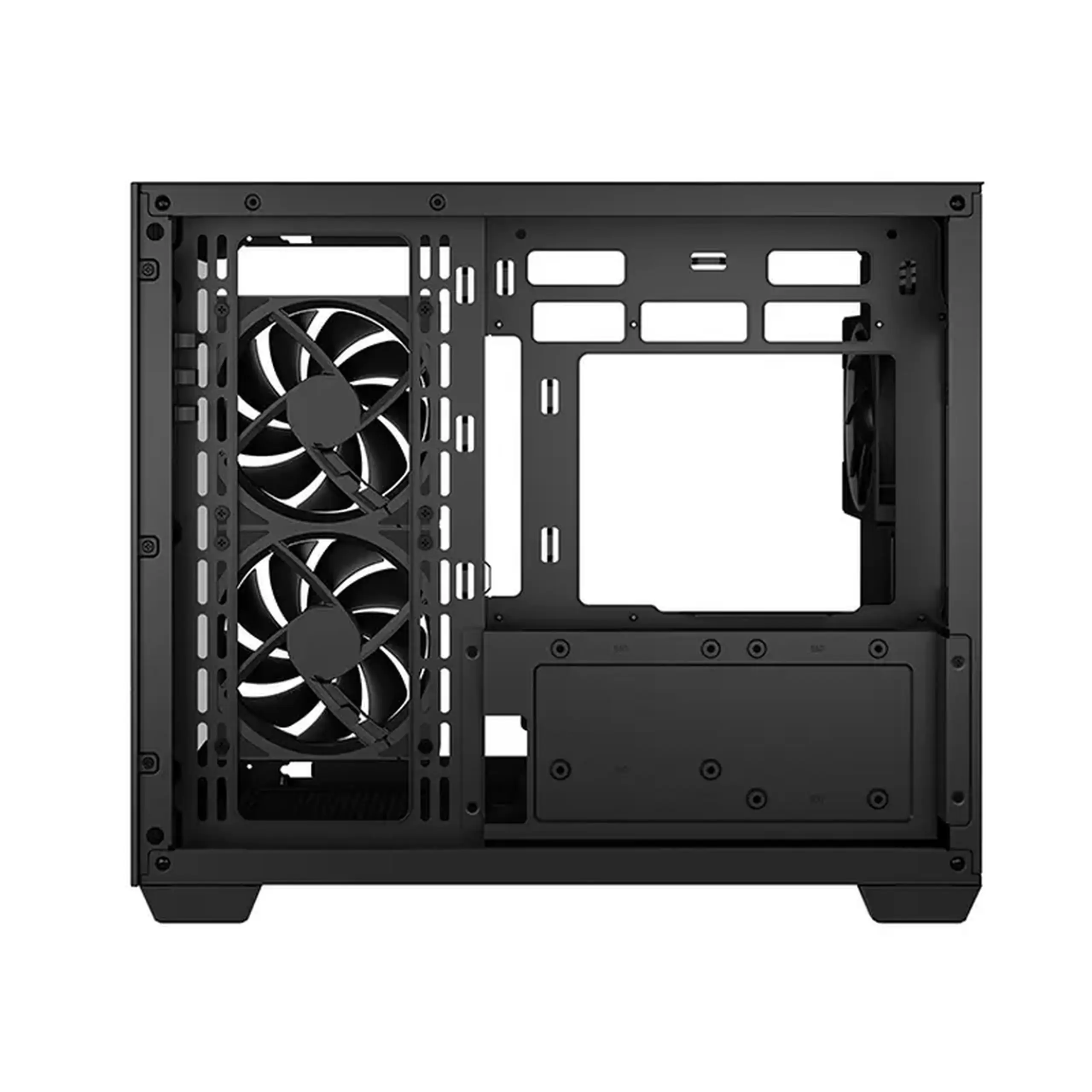 Carcasă PC Deepcool CG330 3F, Midi-Tower, Fără PSU, Negru