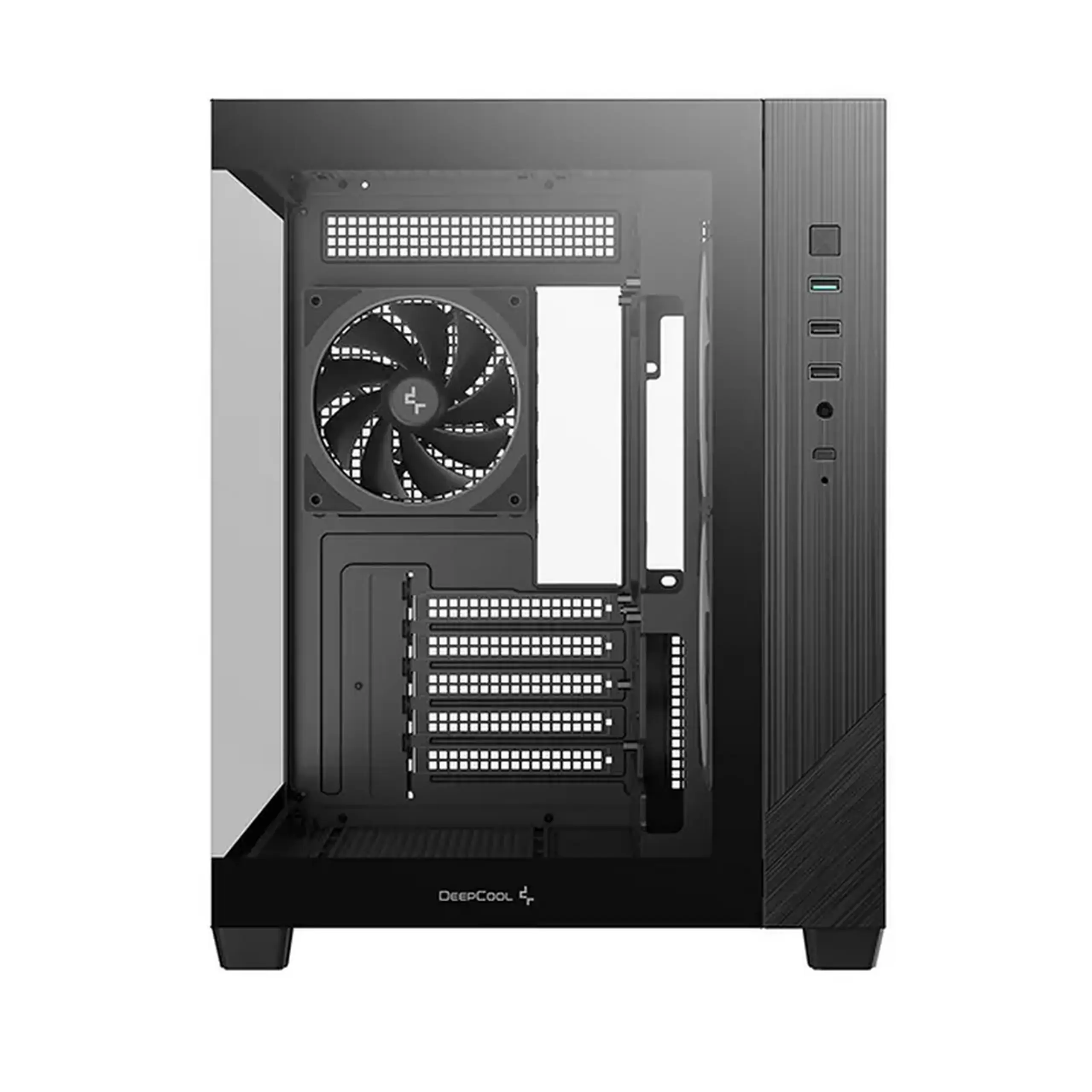 Carcasă PC Deepcool CG330 3F, Midi-Tower, Fără PSU, Negru