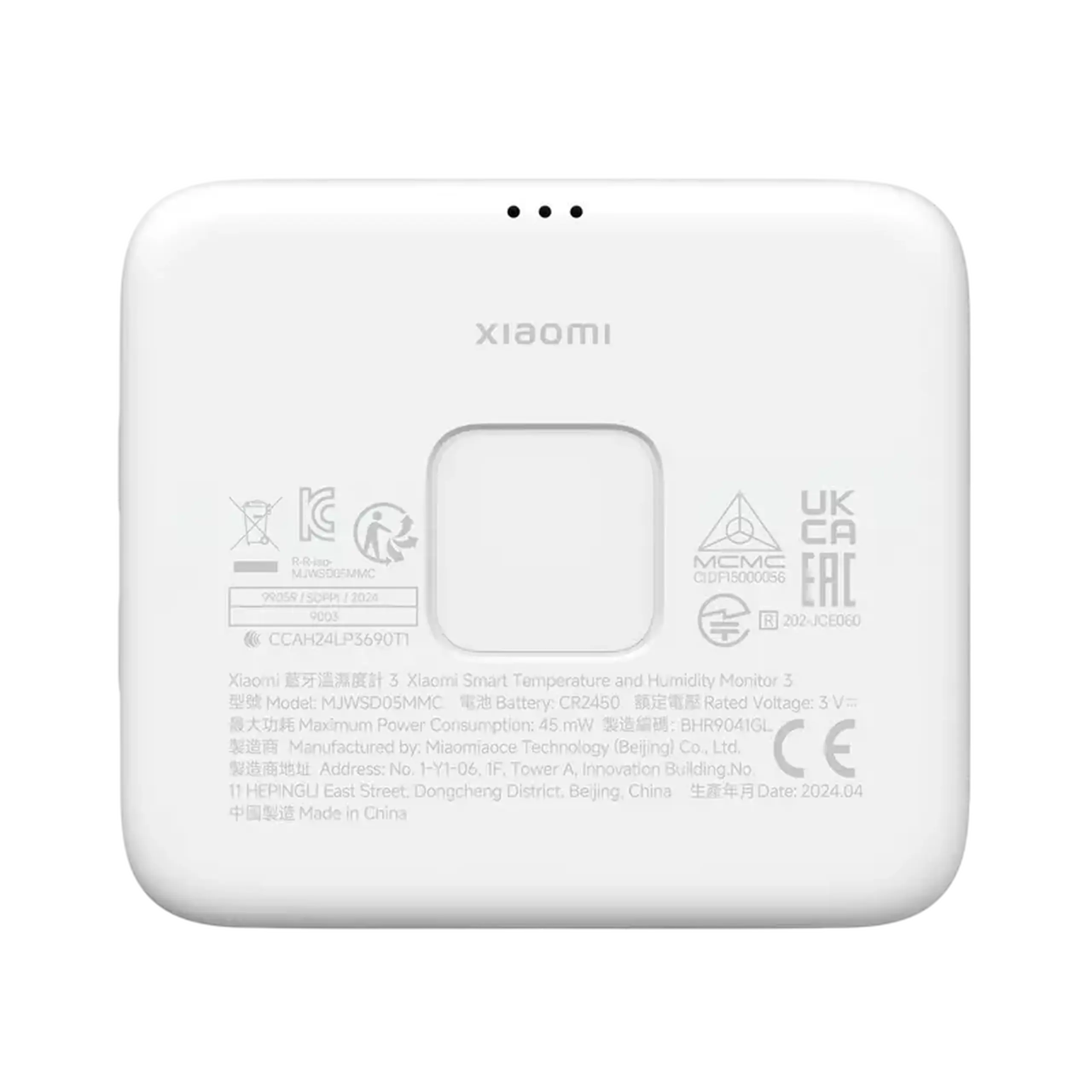 Monitor de temperatură și umiditate Xiaomi Mi 3, alb