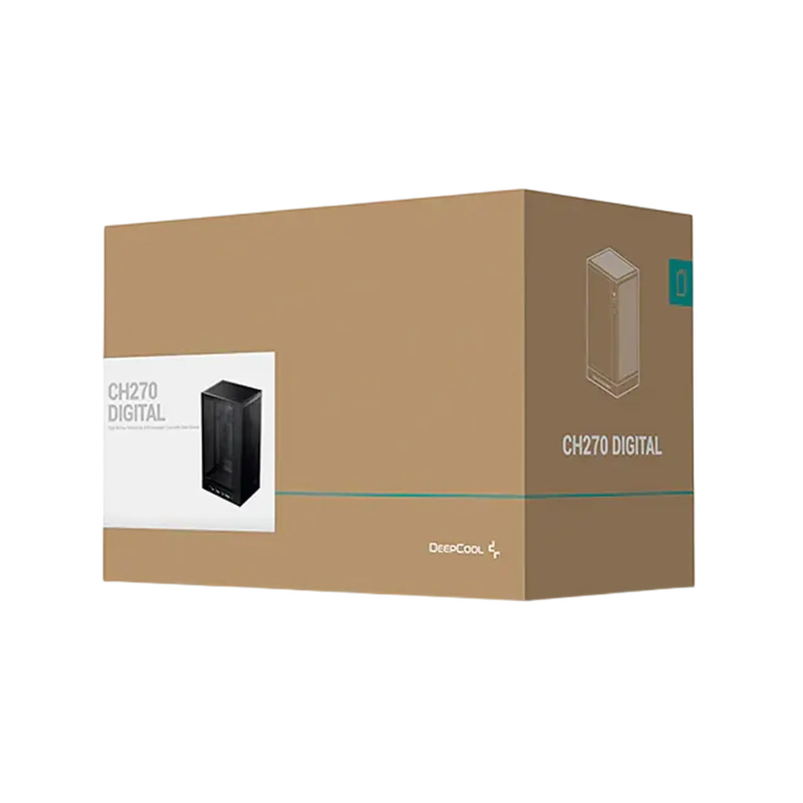 Carcasă PC Deepcool CH270 Digital, Mini-Tower, Fără PSU, Negru