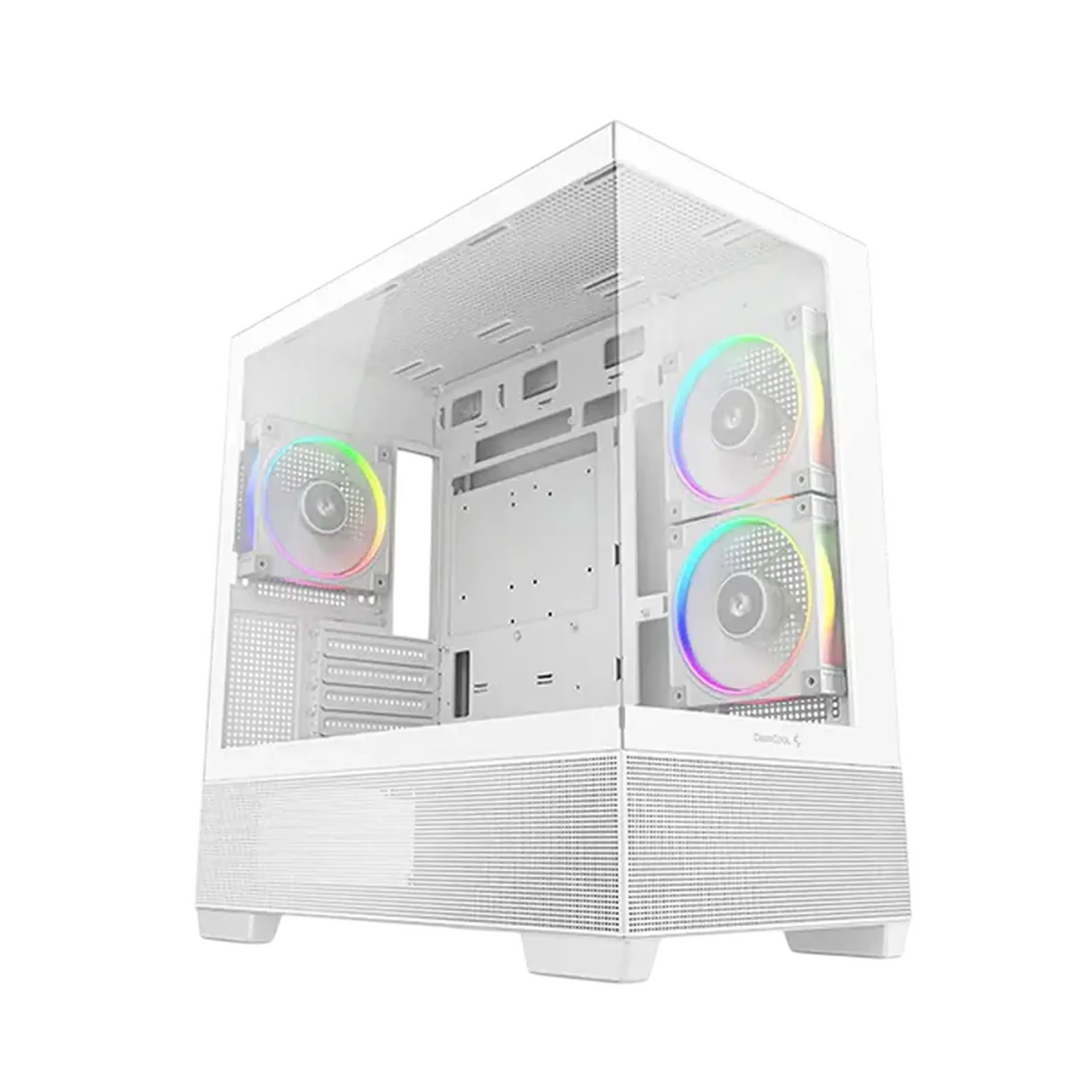 Carcasă PC Deepcool CG380 3F WH, Mini-Tower, Fără PSU, Alb