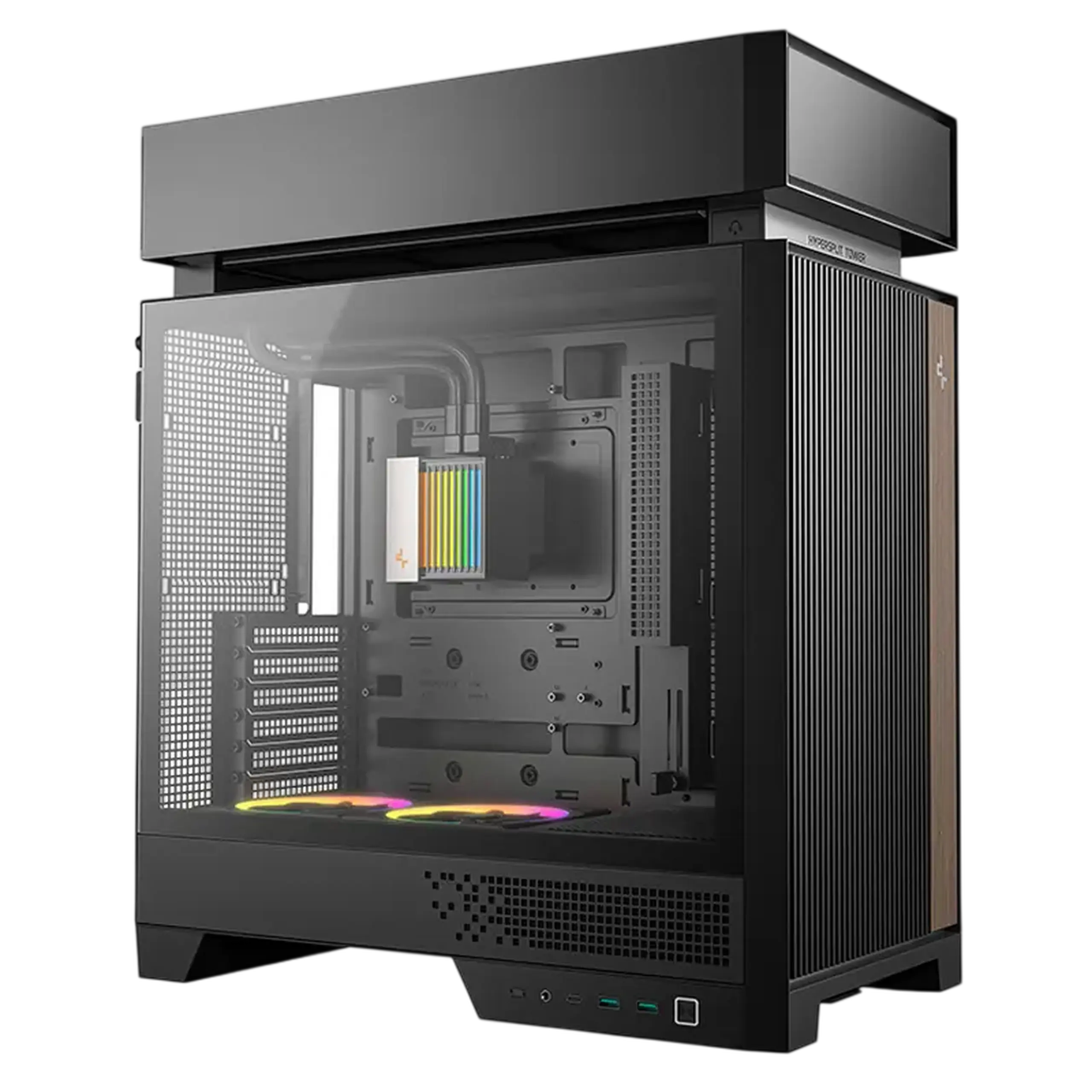 Carcasă PC Deepcool CL6600, Midi-Tower, Fără PSU, Negru