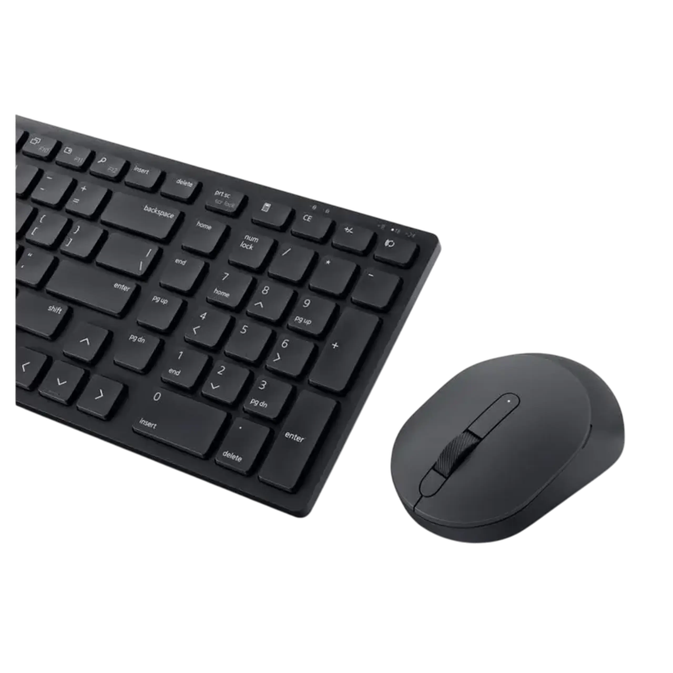 Set Tastatură + Mouse DELL KM555, Fără fir, Negru