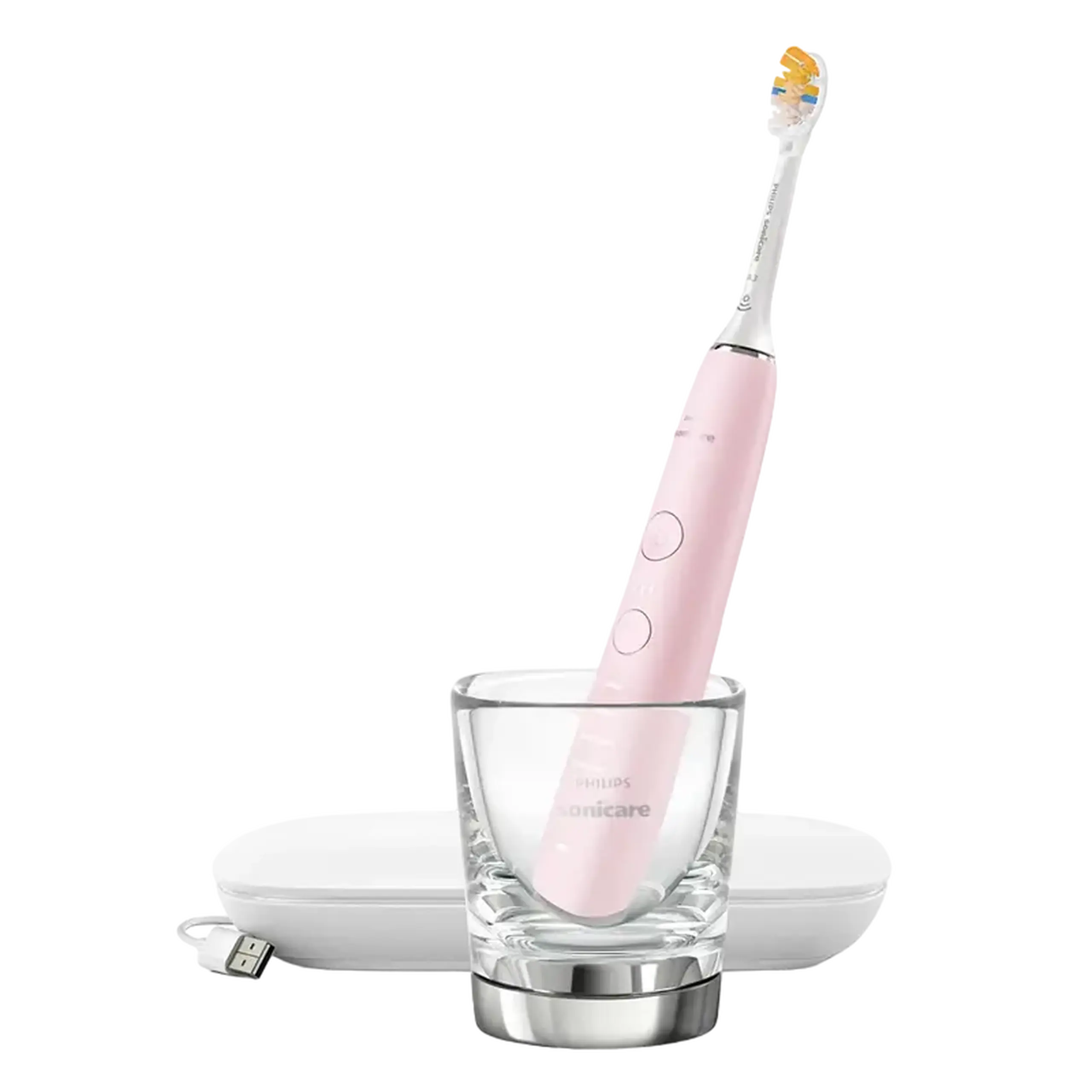 Periuța de dinți electrică sonică Philips HX9911/21, Roz