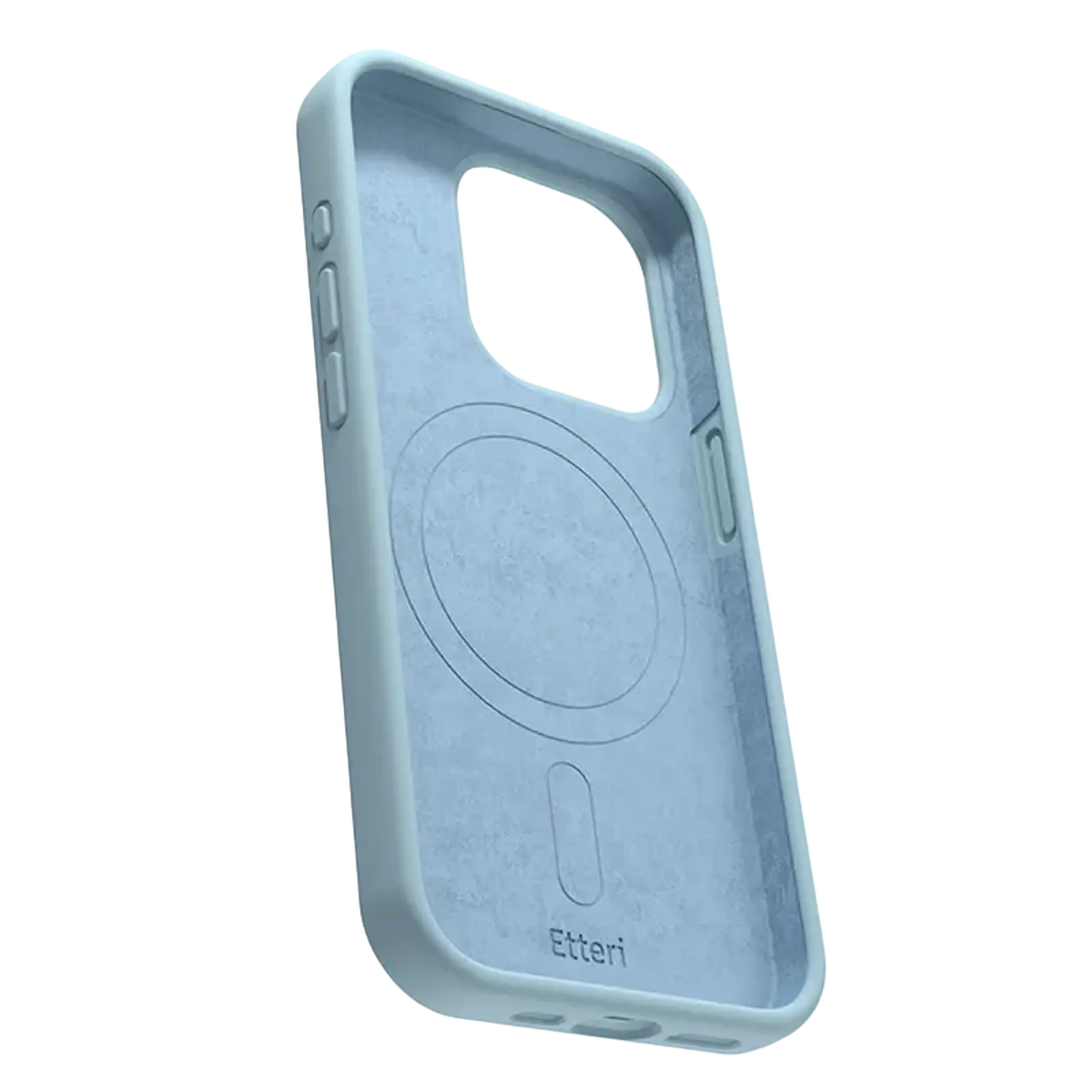 Husă Etteri Silicone Mag case pentru iPhone 16 Pro Max, Albastru deschis