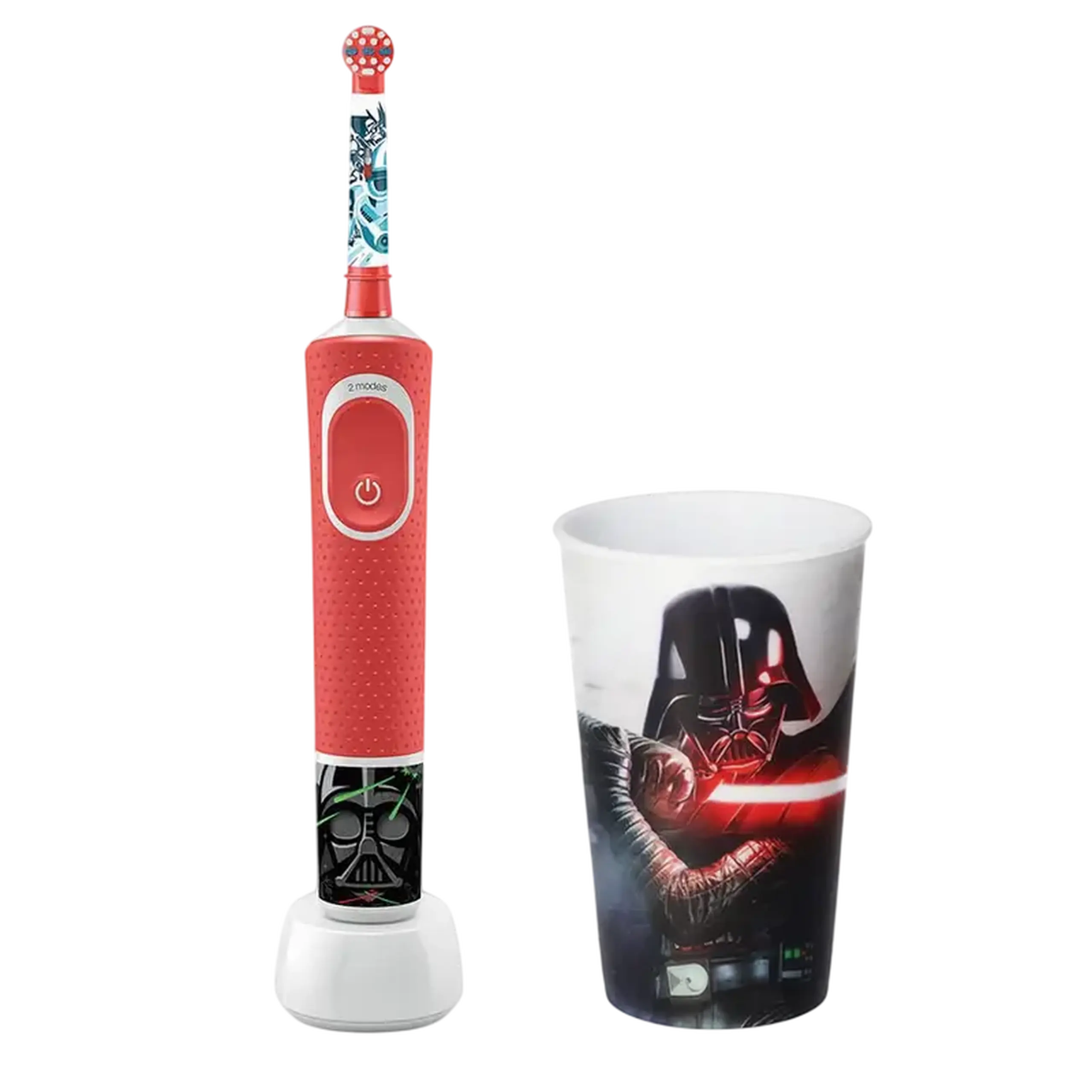Periuță de dinți electrică Braun Kids D100 StarWars, Roșu